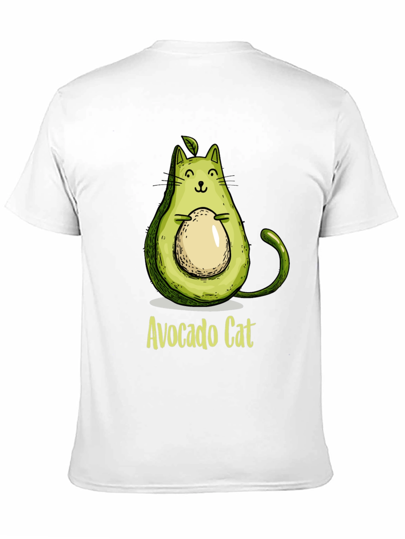 Avocado Cat Graphic Tee - Unique & Fun!