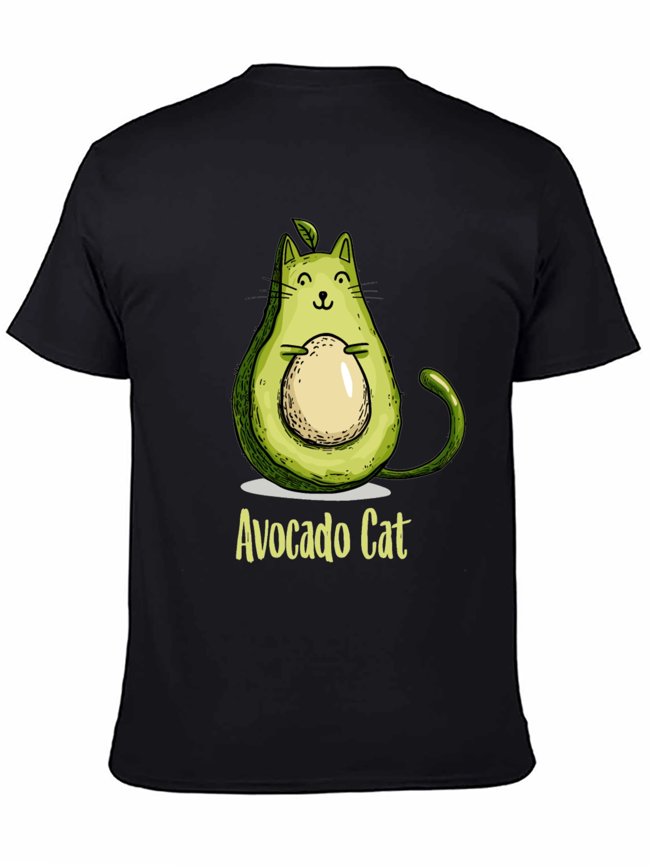 Avocado Cat Graphic Tee - Unique & Fun!