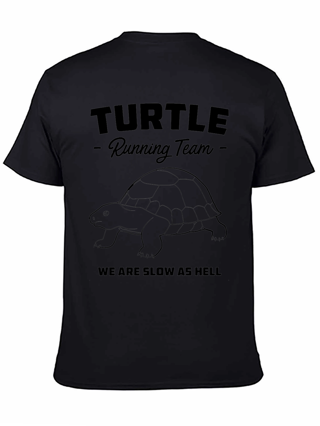 Turtle Running Team T-Shirt - Funny Slow Runner Tee