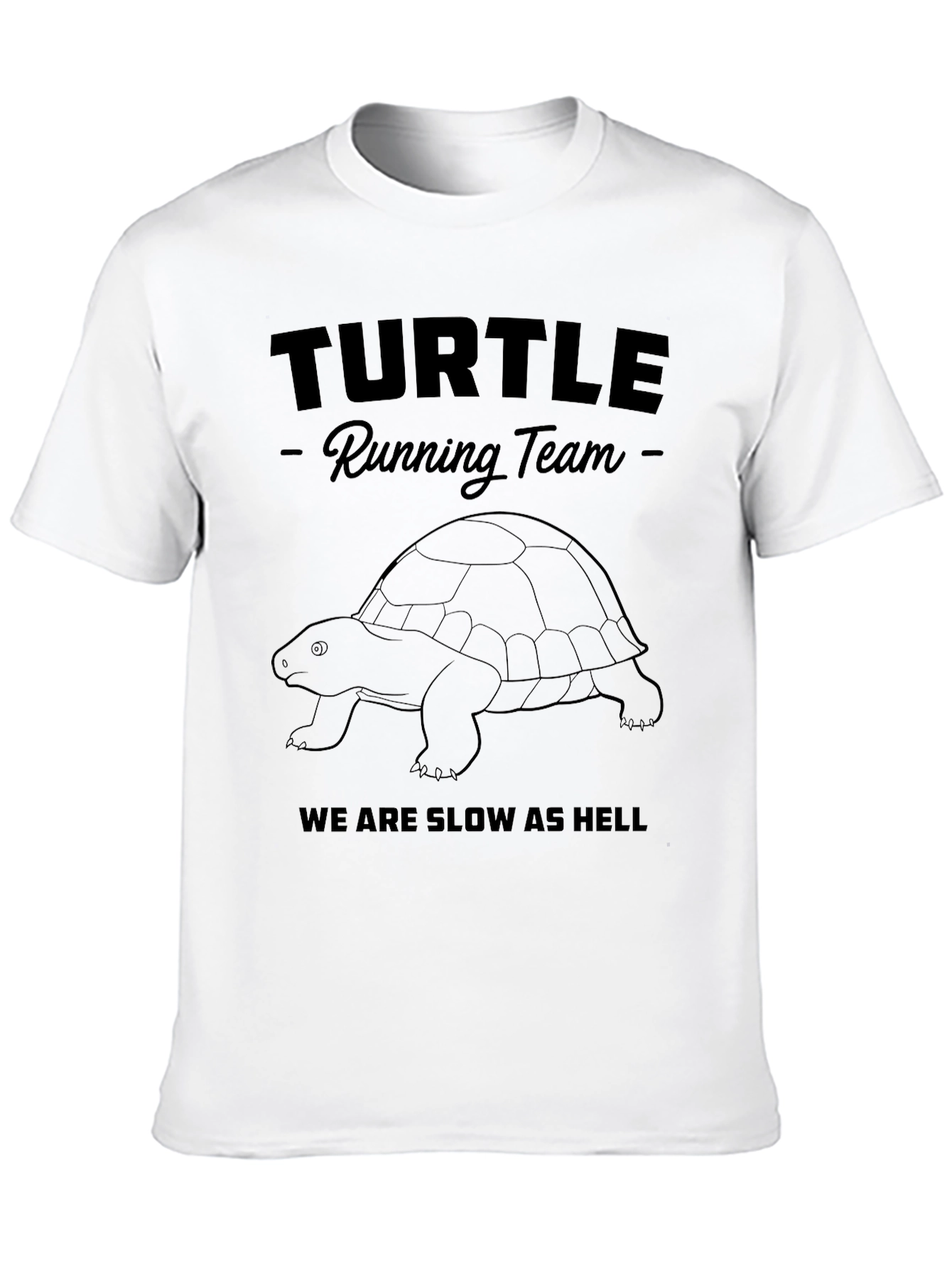 Turtle Running Team T-Shirt - Funny Slow Runner Tee