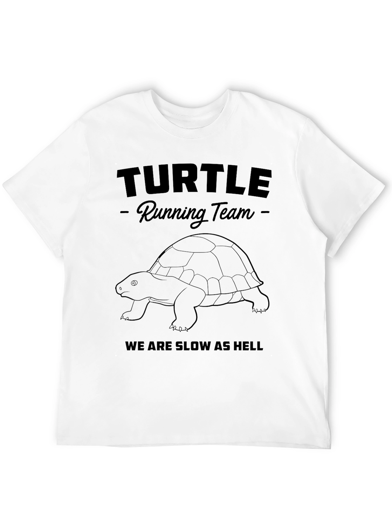 Turtle Running Team T-Shirt - Funny Slow Runner Tee