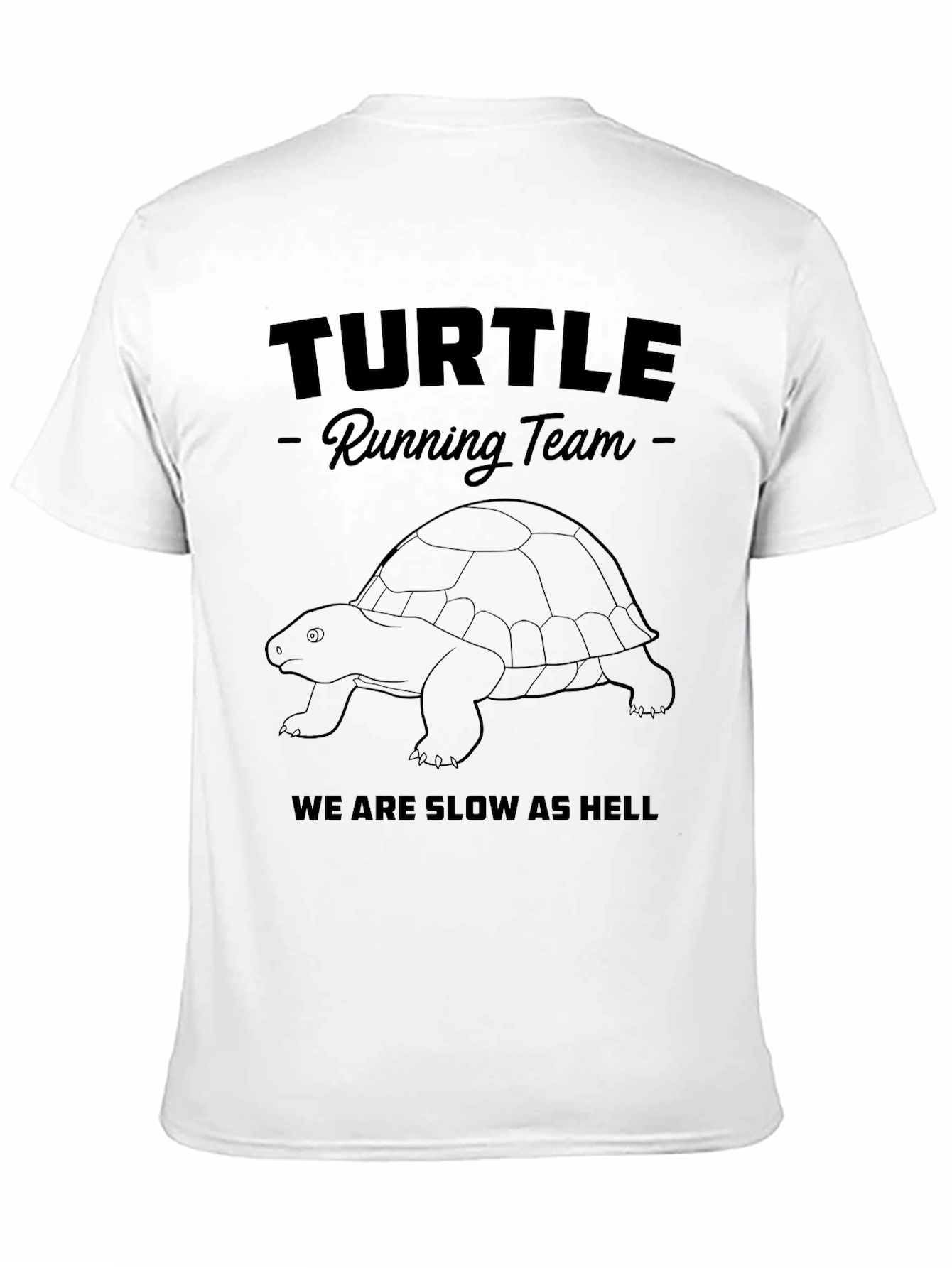 Turtle Running Team T-Shirt - Funny Slow Runner Tee