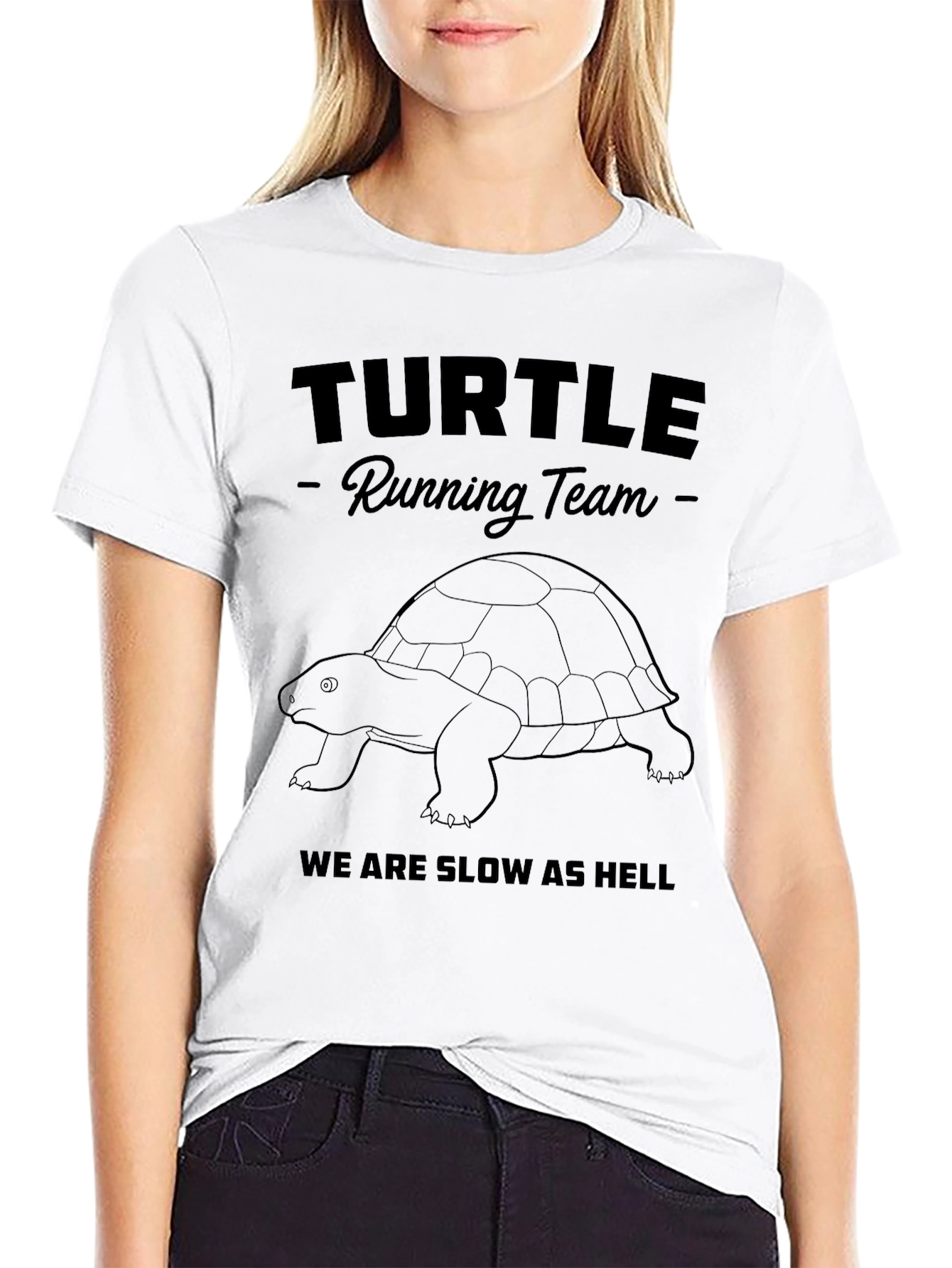 Turtle Running Team T-Shirt - Funny Slow Runner Tee