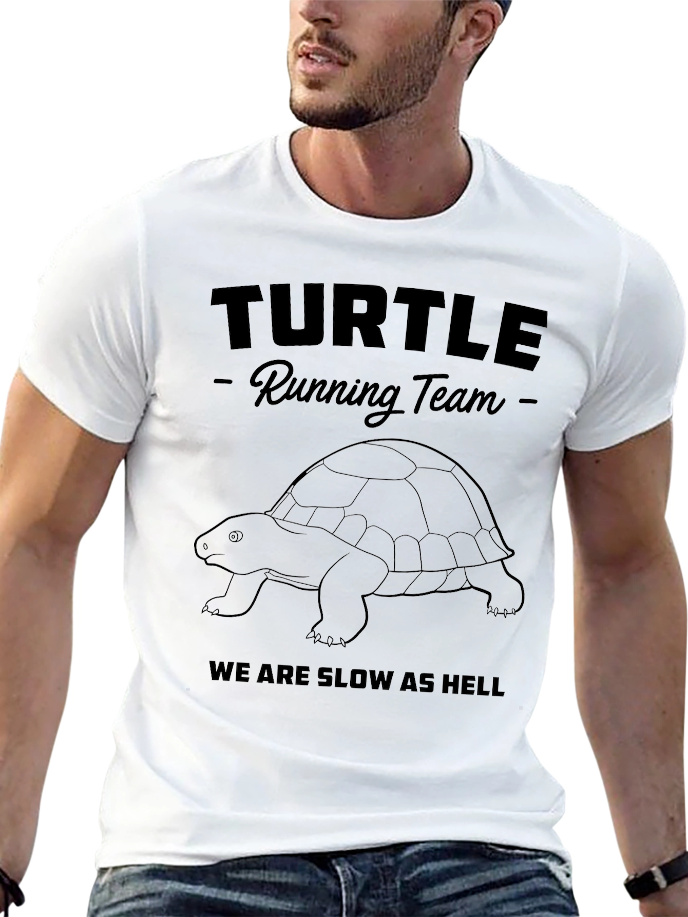 Turtle Running Team T-Shirt - Funny Slow Runner Tee