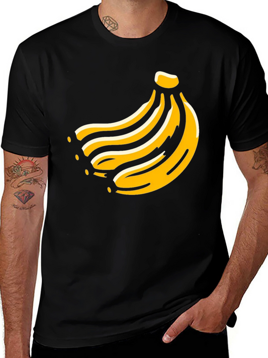 Banana Graphic Tee -  Fruit Design T-Shirt