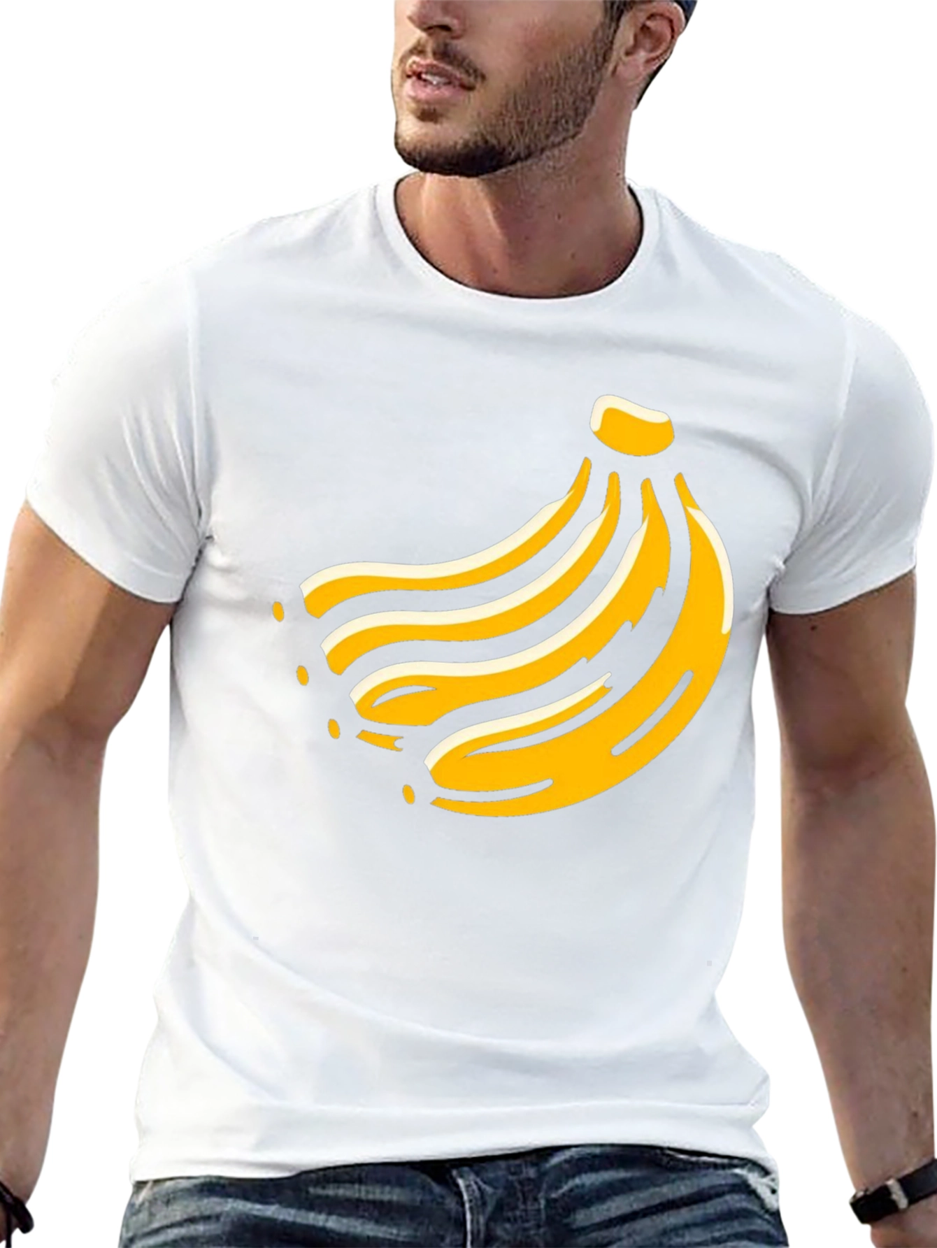 Banana Graphic Tee -  Fruit Design T-Shirt