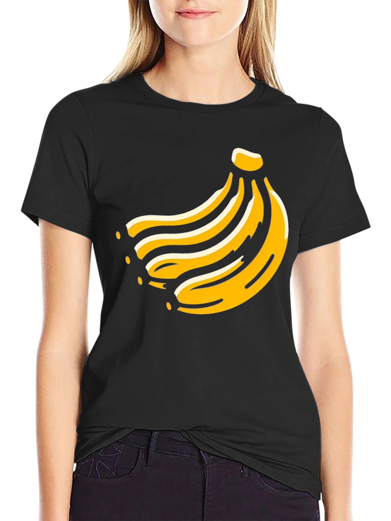 Banana Graphic Tee -  Fruit Design T-Shirt