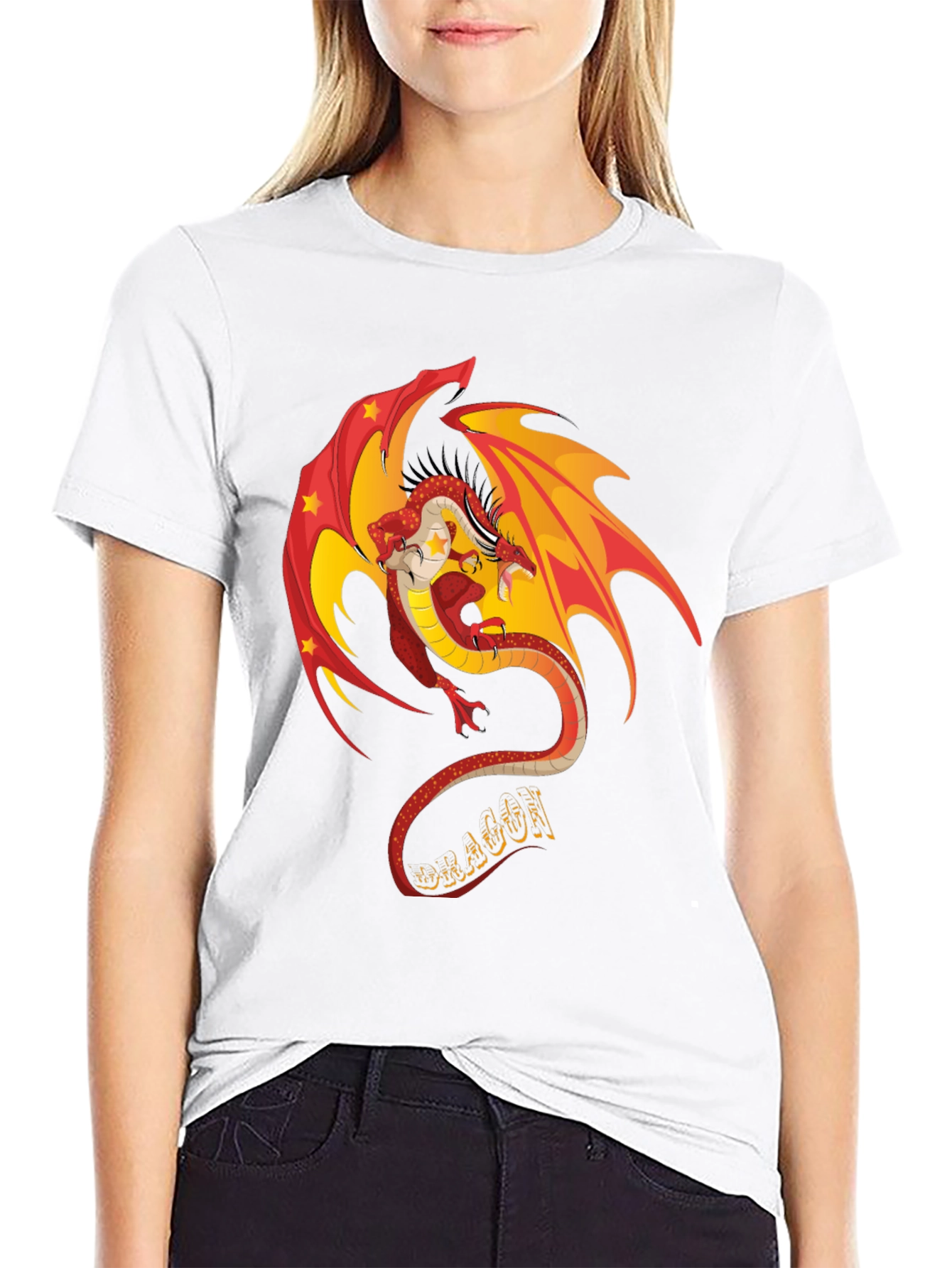 Dragon Graphic Tee - Stylish Black T-Shirt