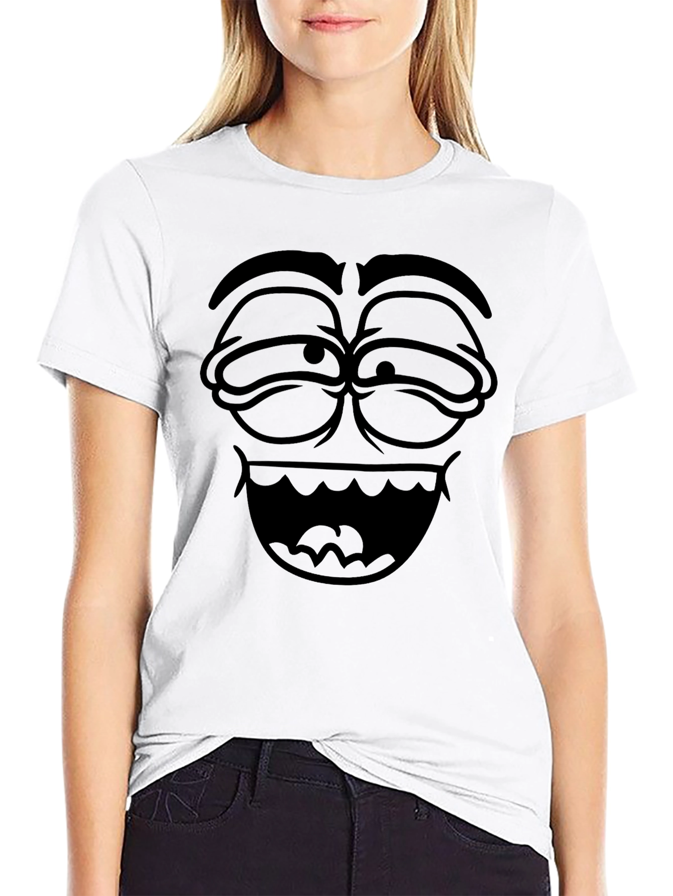 Funny Face Graphic T-Shirt