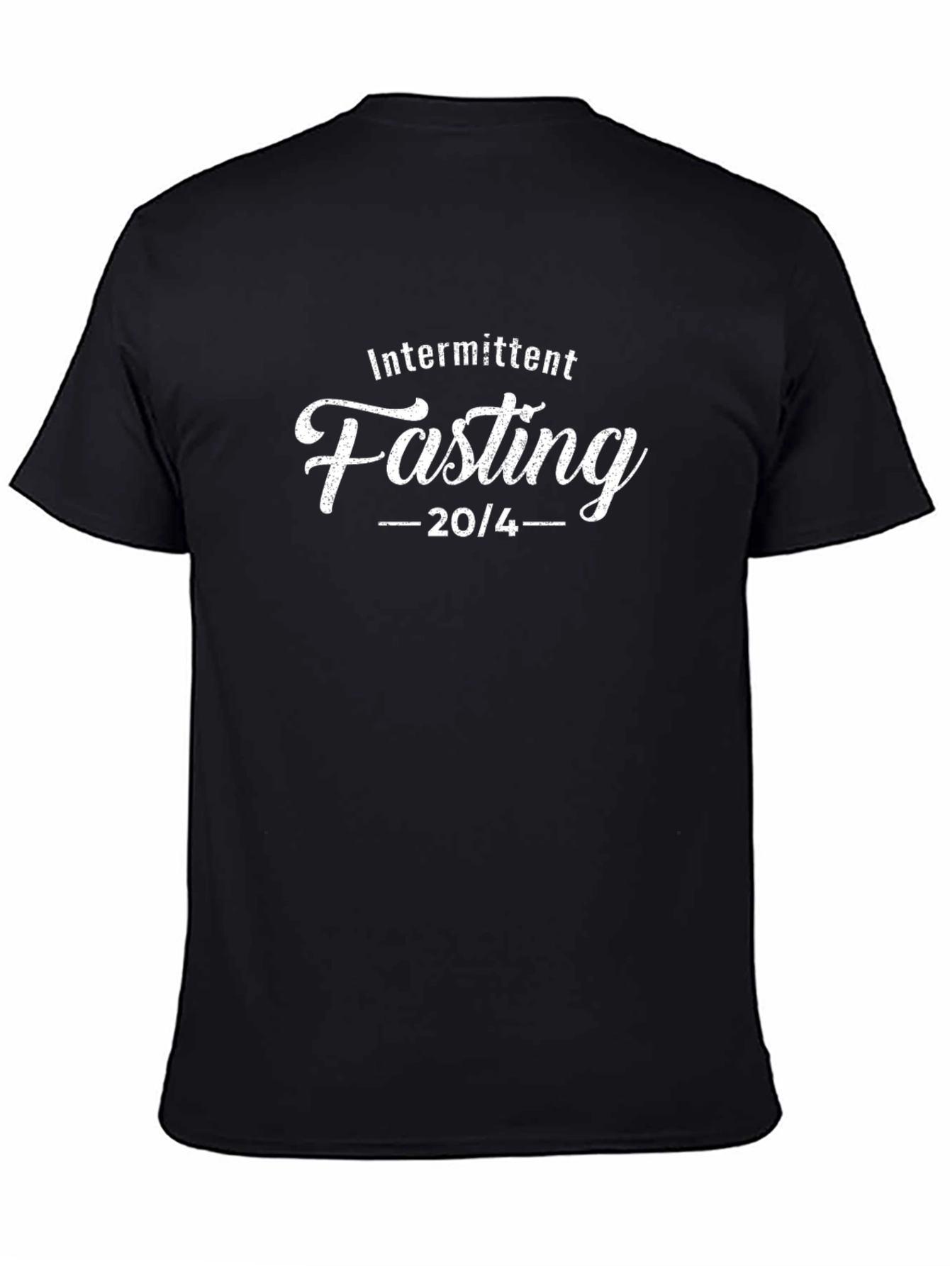 Intermittent Fasting 20/4 T-Shirt - Black