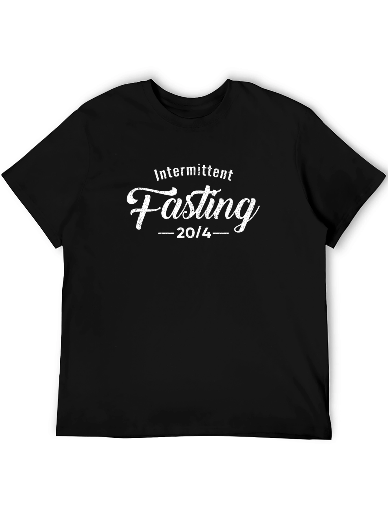 Intermittent Fasting 20/4 T-Shirt - Black
