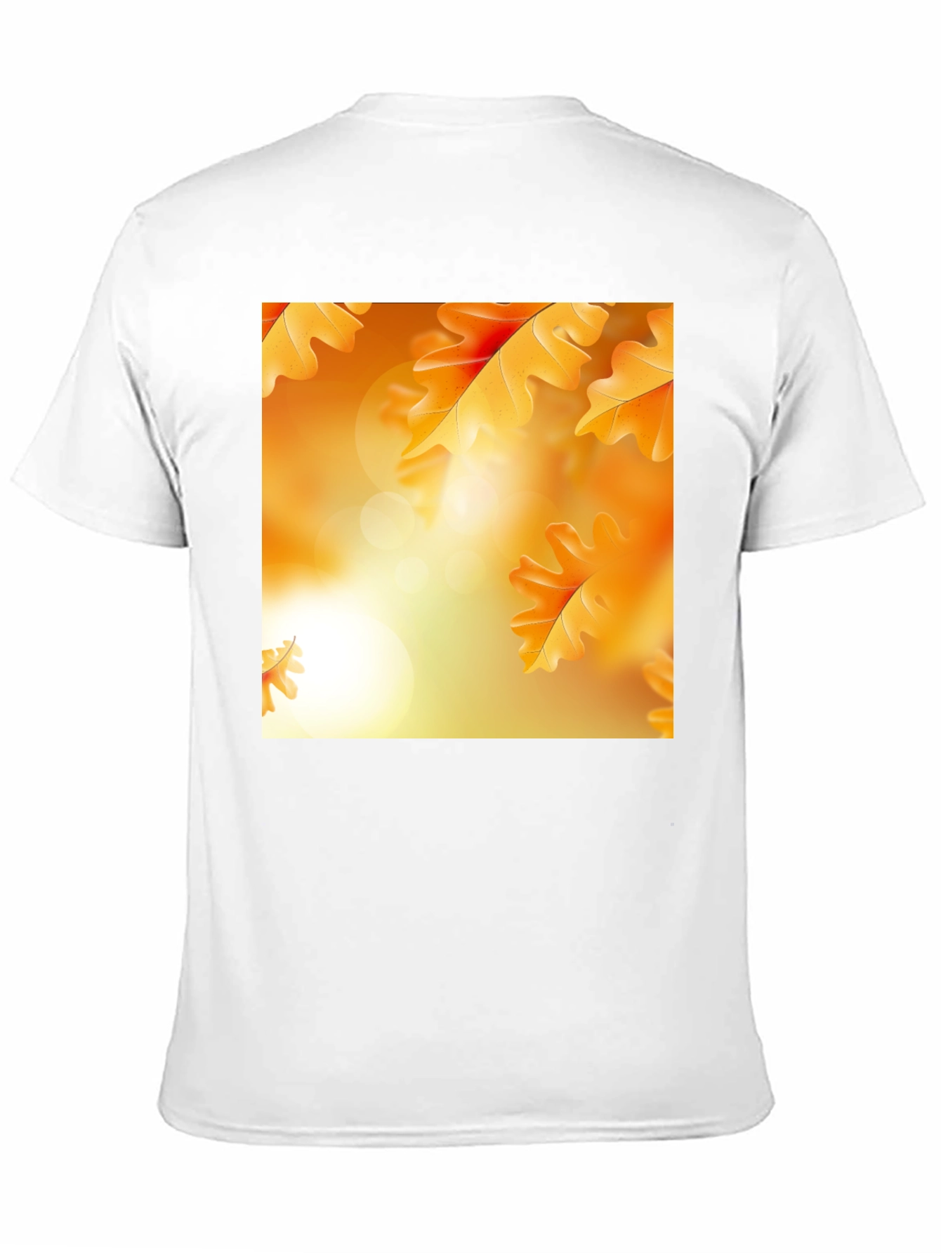 Autumn Leaves Graphic T-Shirt - Black Crew Neck Tee