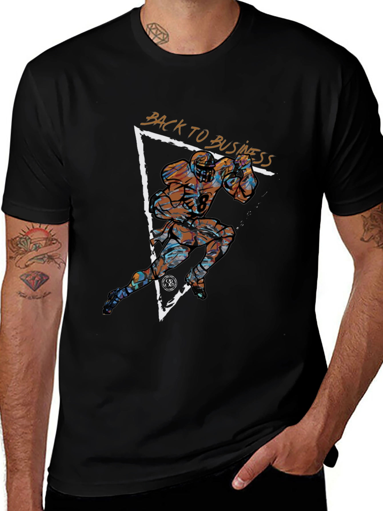 Back to Business Football Graphic Tee