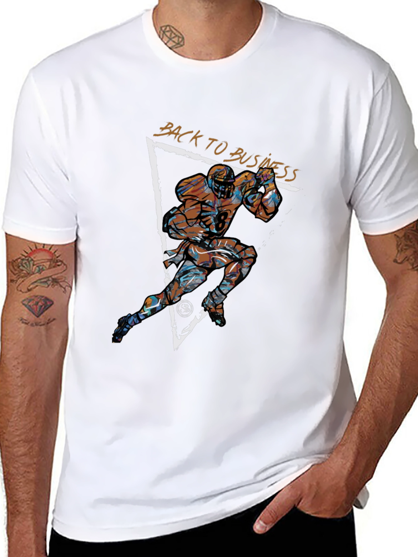 Back to Business Football Graphic Tee