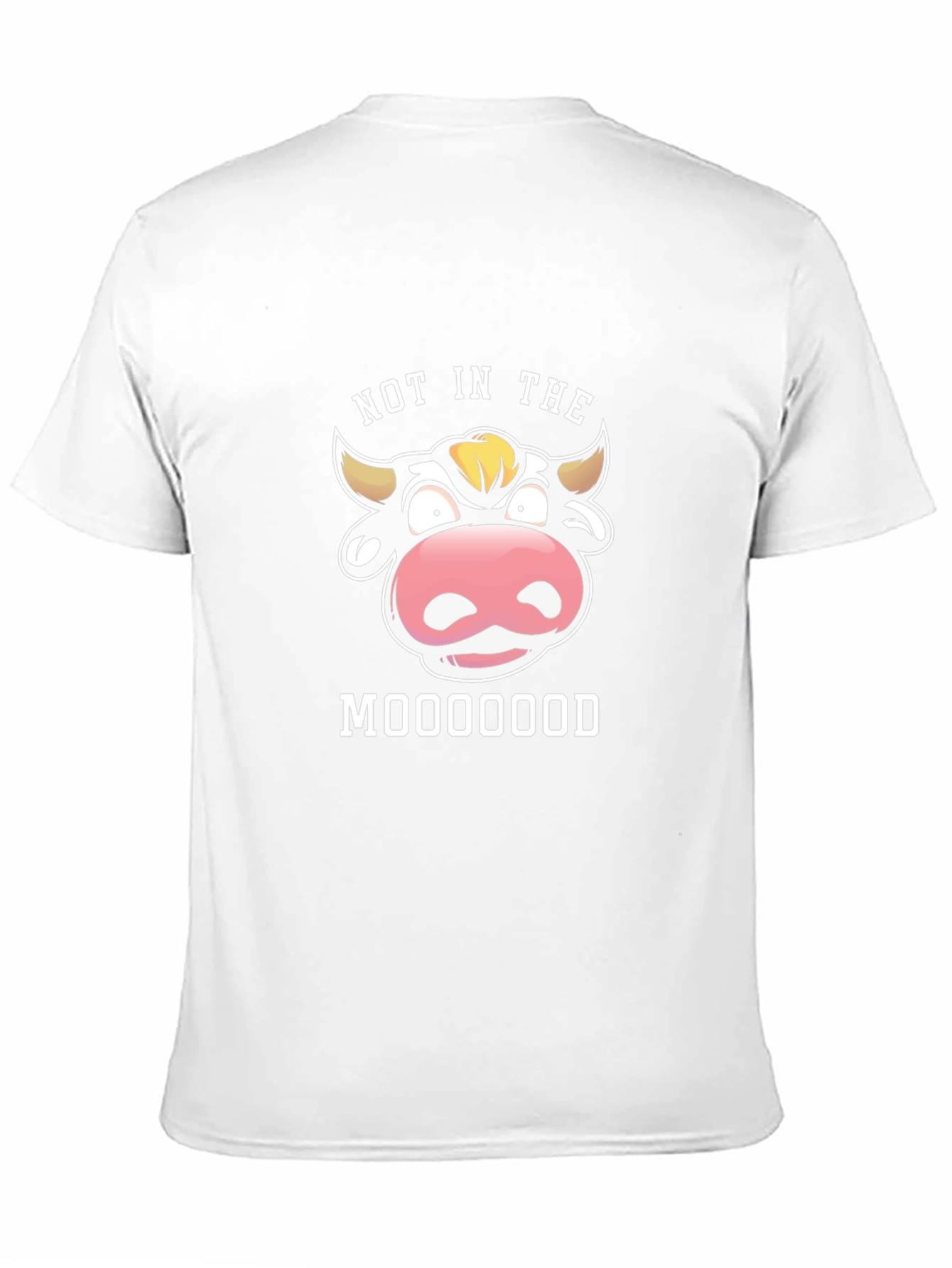 Not In The Mooood Funny Graphic Black T-Shirt