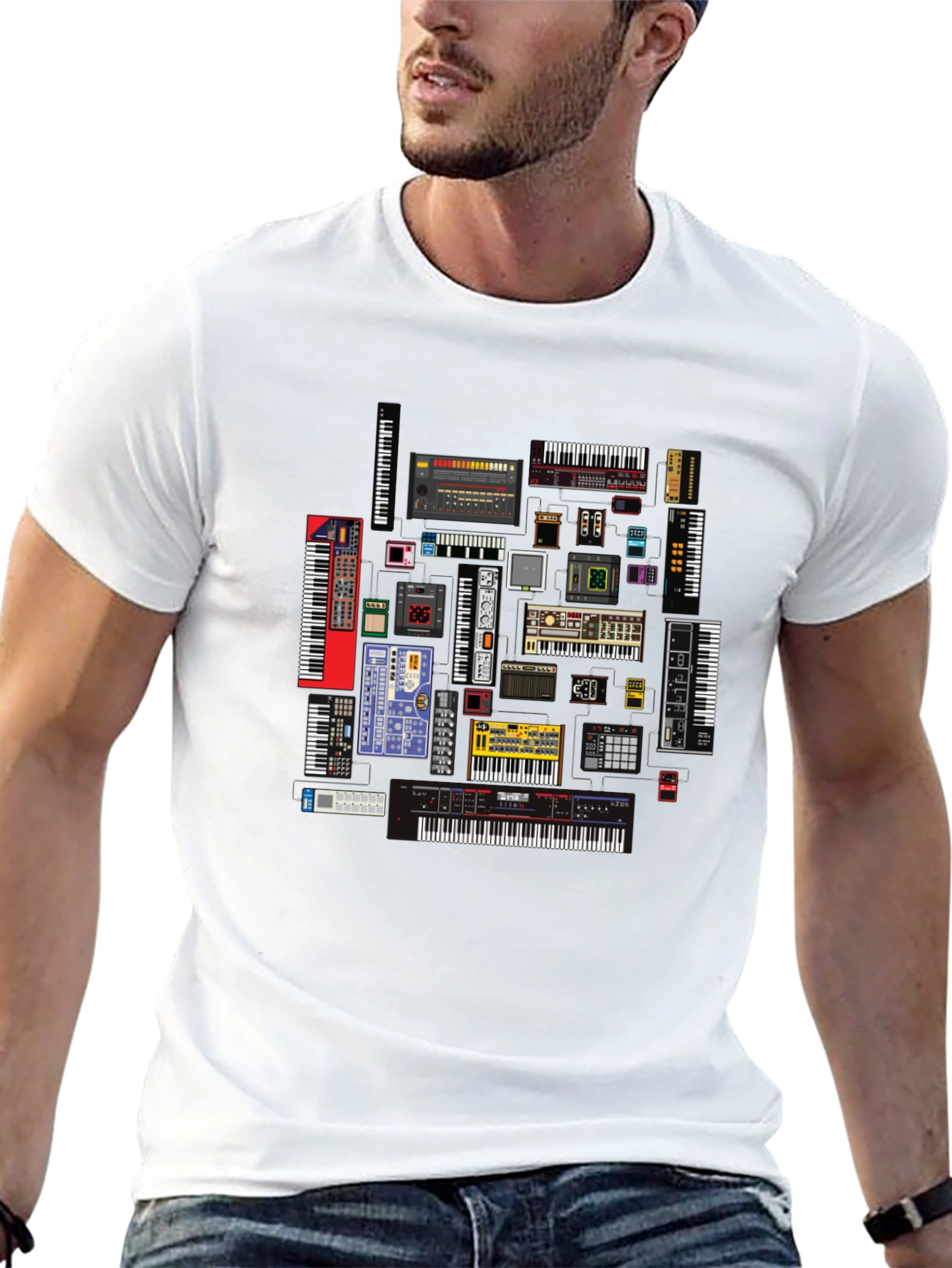 Synthesizer Keyboard T-Shirt - Music Producer Tee