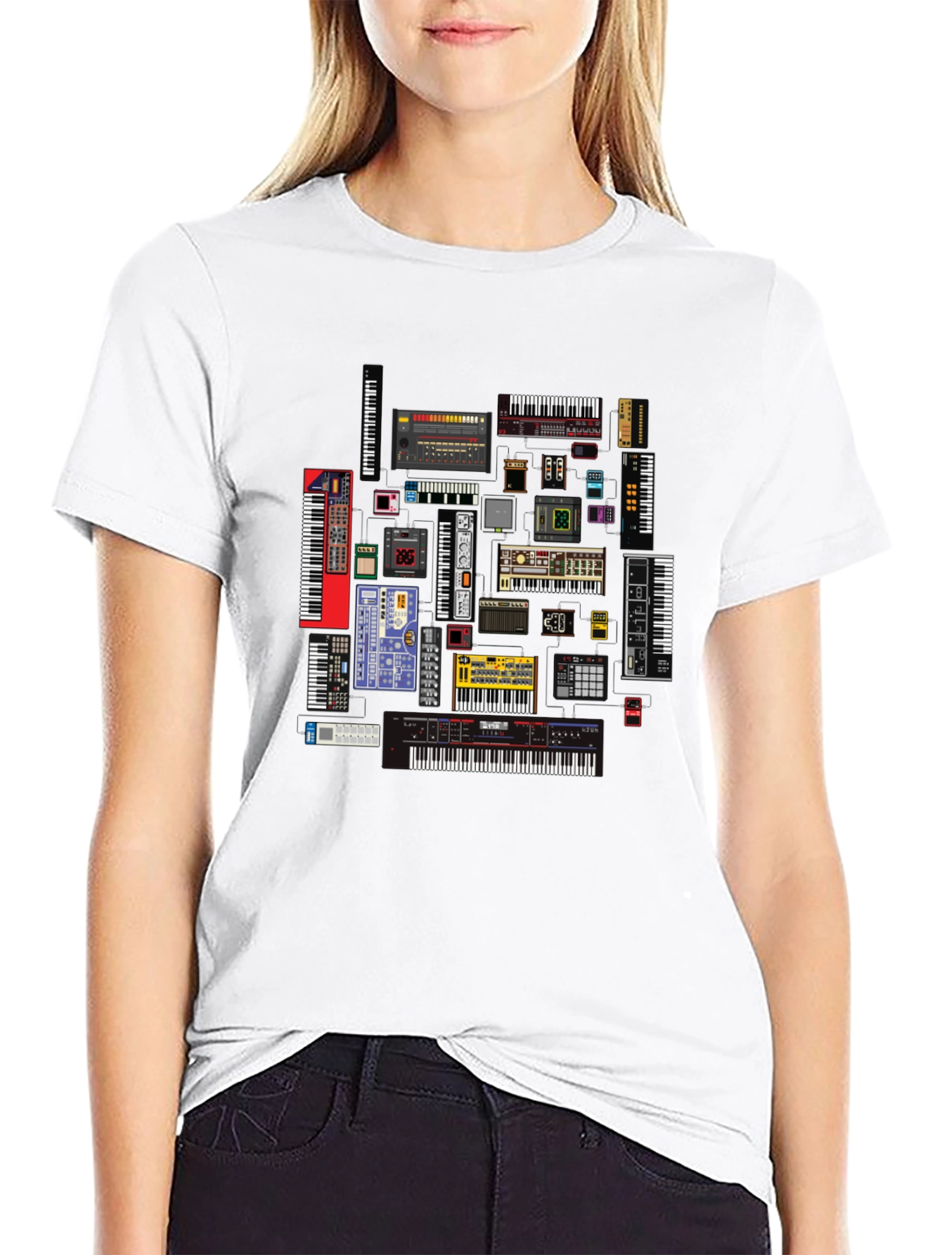 Synthesizer Keyboard T-Shirt - Music Producer Tee
