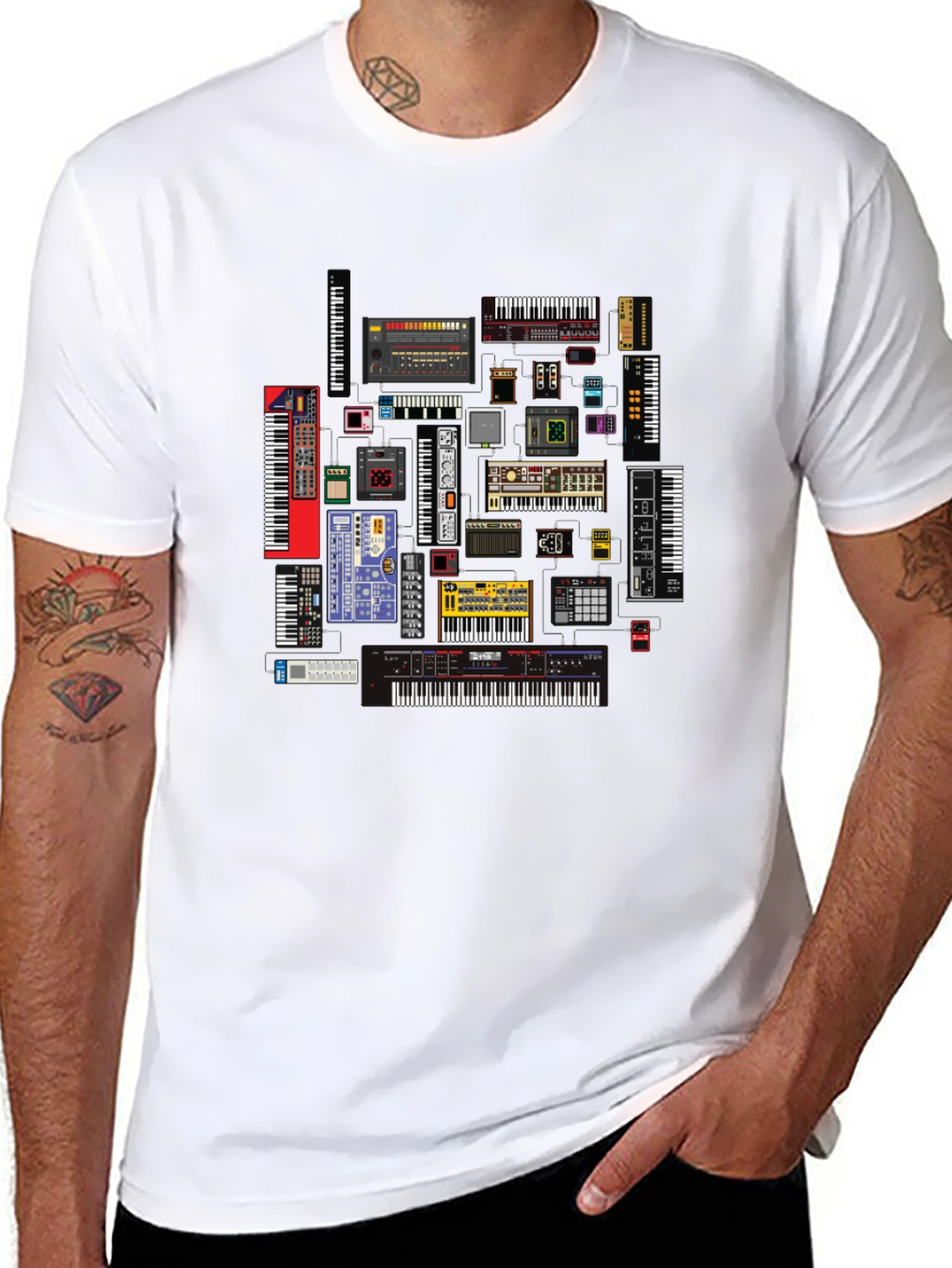 Synthesizer Keyboard T-Shirt - Music Producer Tee