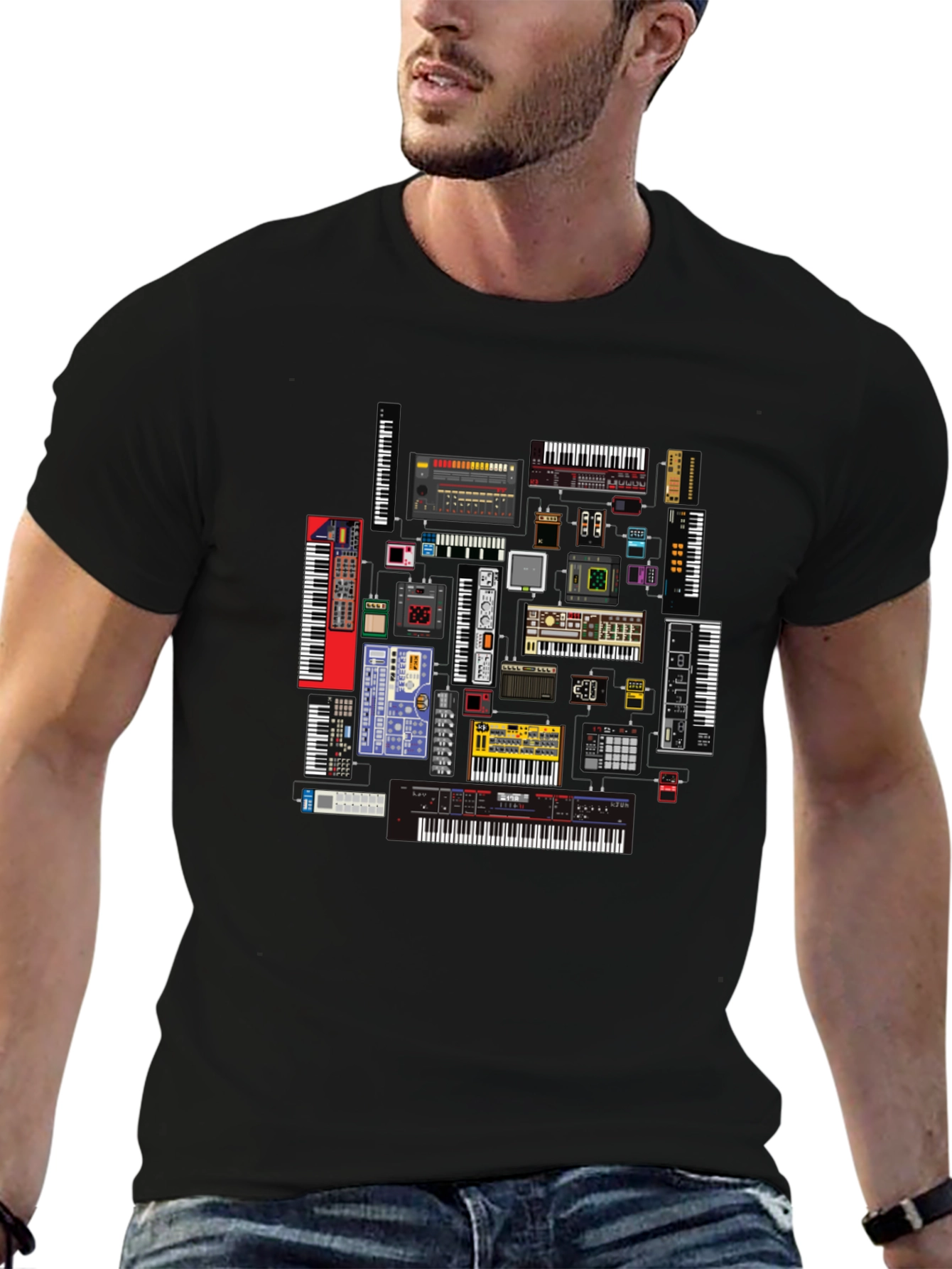 Synthesizer Keyboard T-Shirt - Music Producer Tee