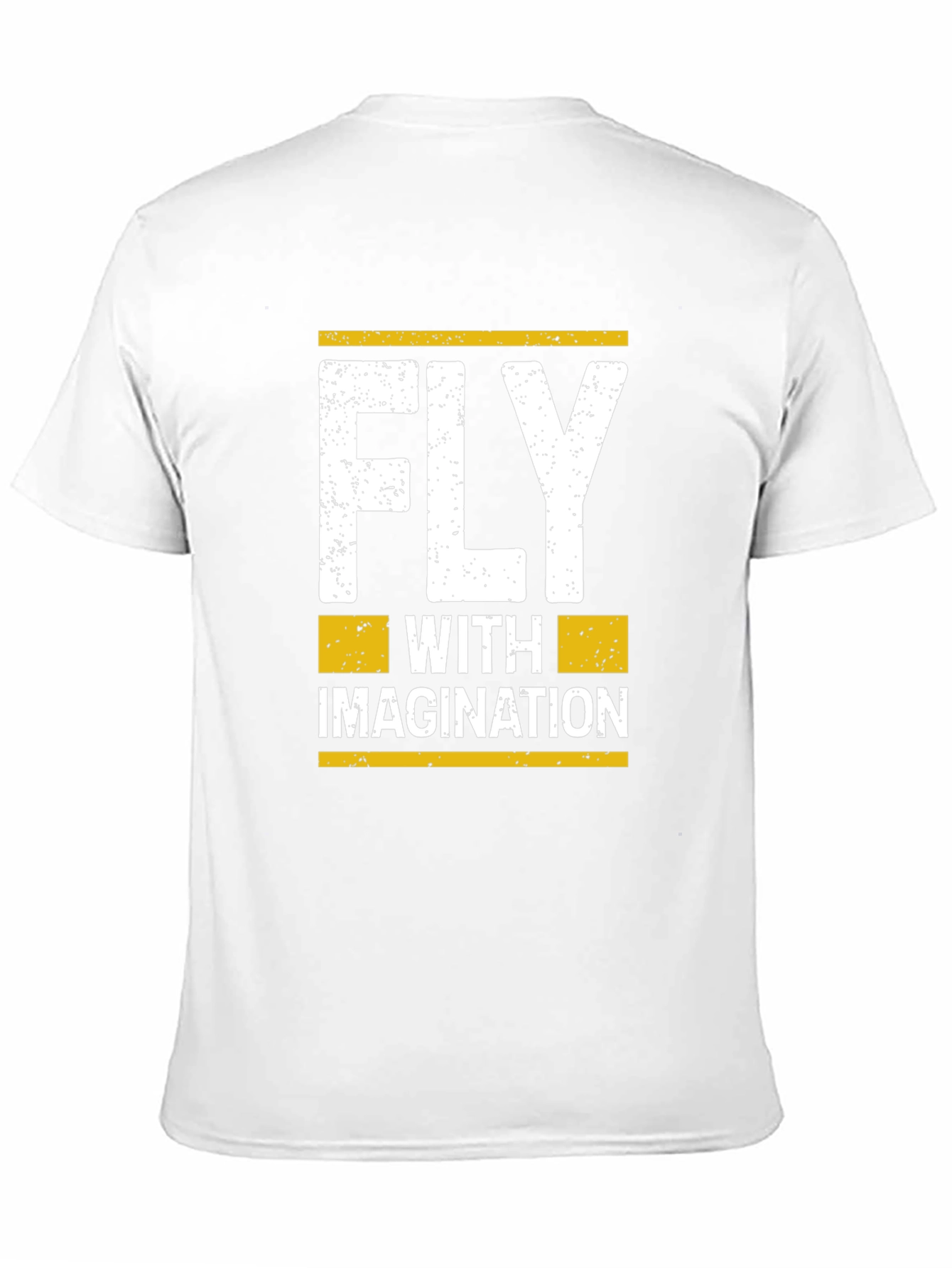 Fly With Imagination Graphic Tee - Black Cotton T-Shirt