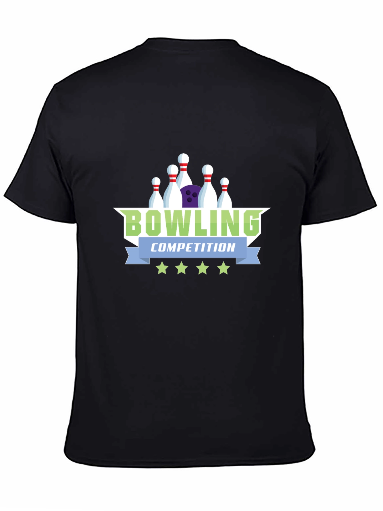 Bowling Competition Graphic Tee - Cool Sport Shirt