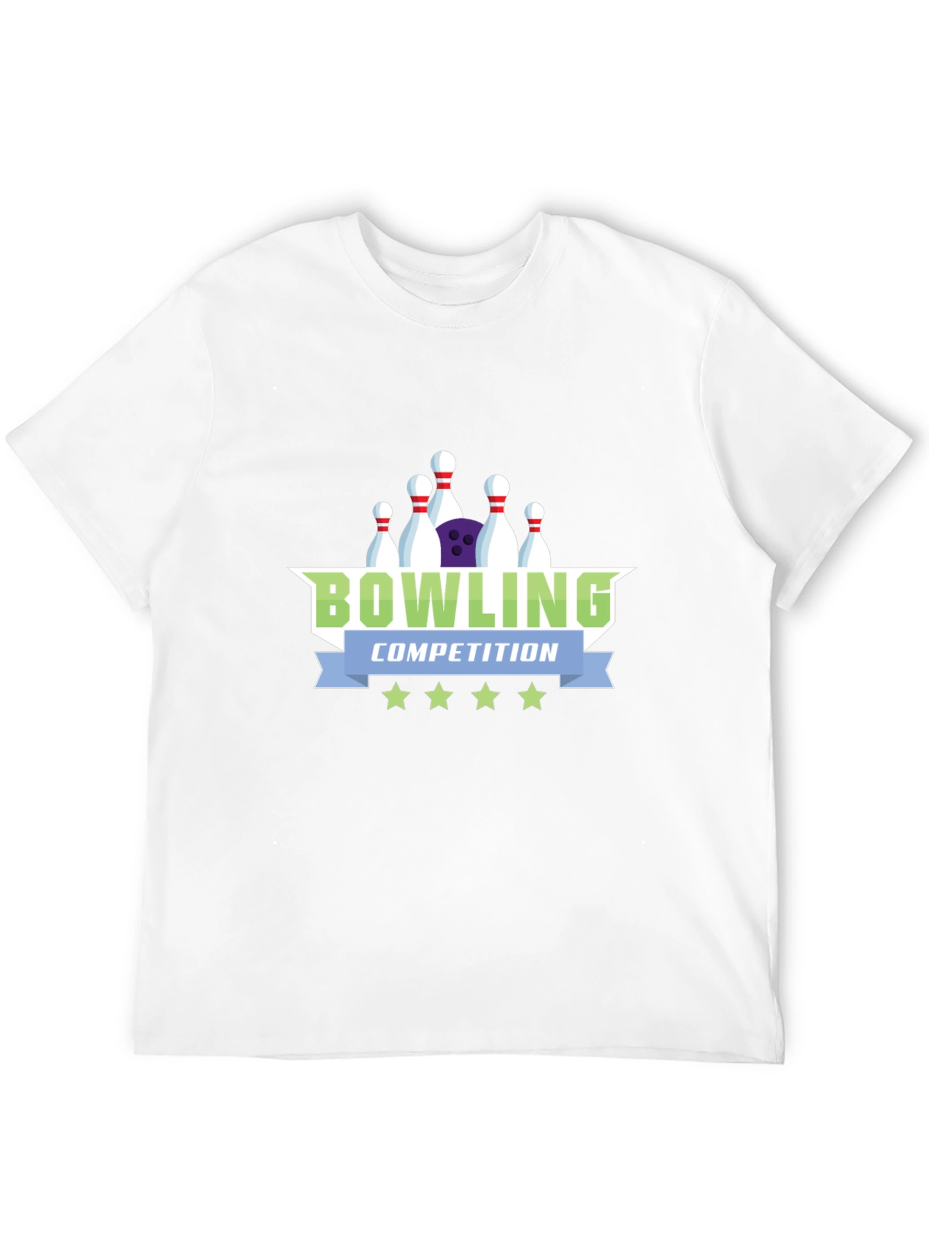 Bowling Competition Graphic Tee - Cool Sport Shirt