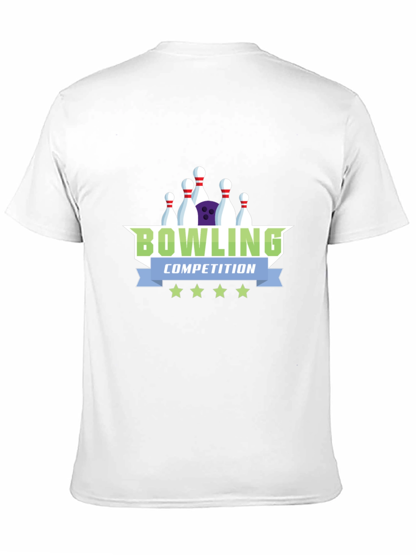 Bowling Competition Graphic Tee - Cool Sport Shirt