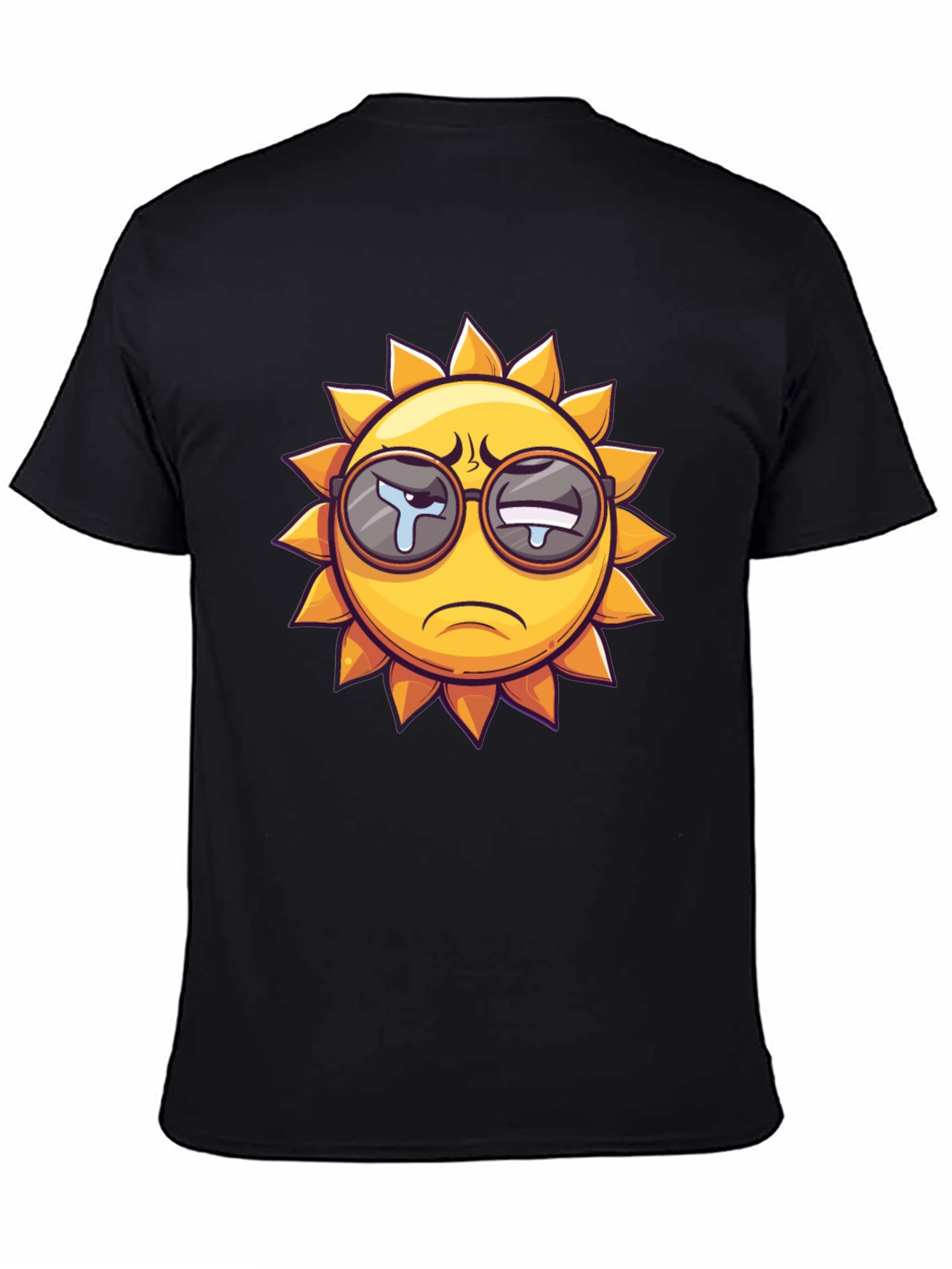Sad Sun Graphic T-Shirt