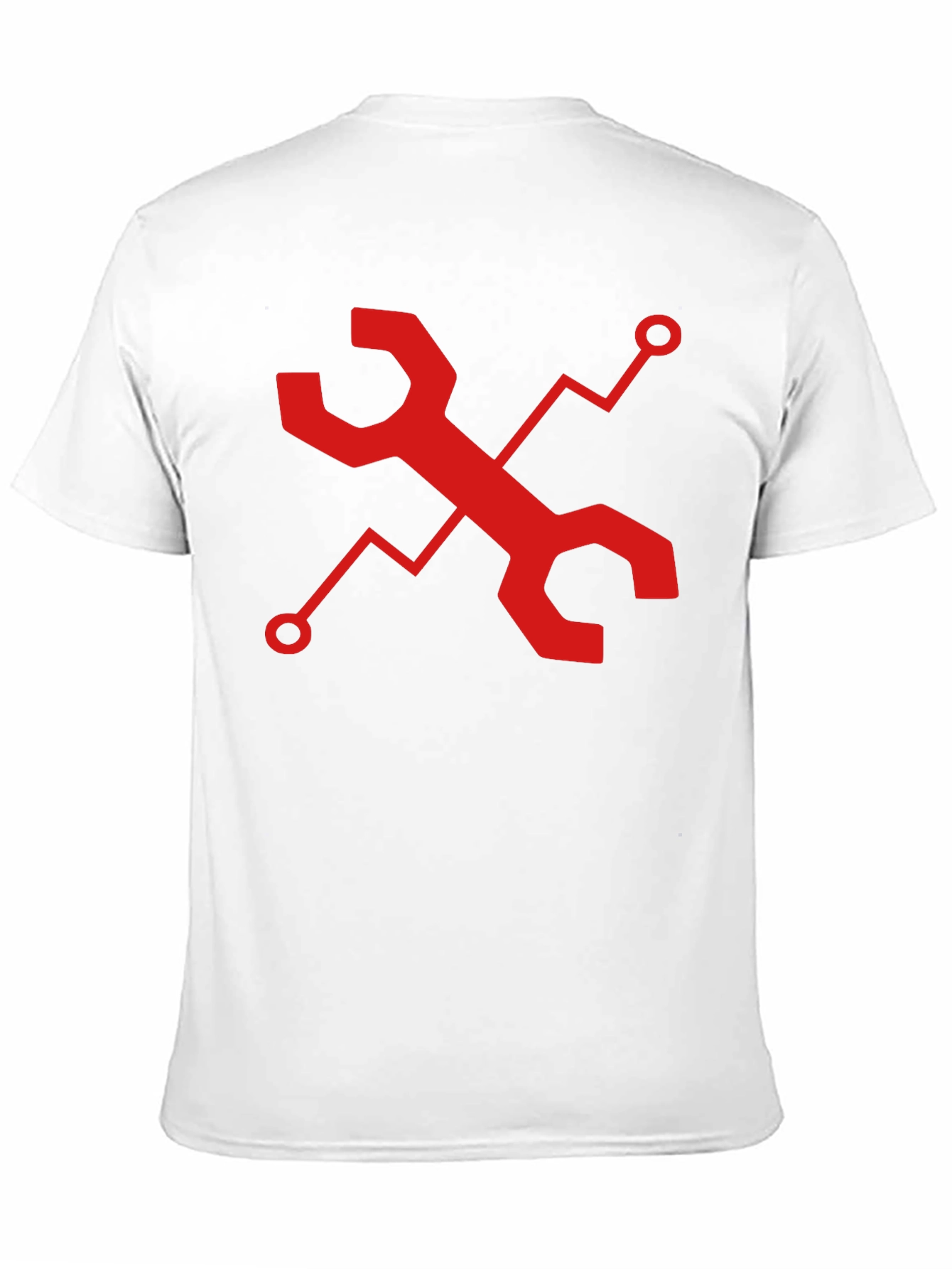 Tech Wrench Graphic Tee - Black Cotton Comfort