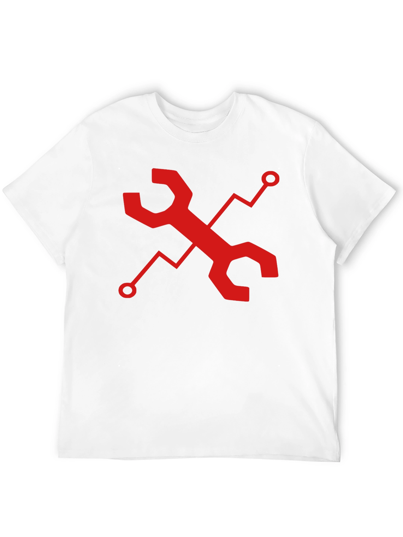 Tech Wrench Graphic Tee - Black Cotton Comfort