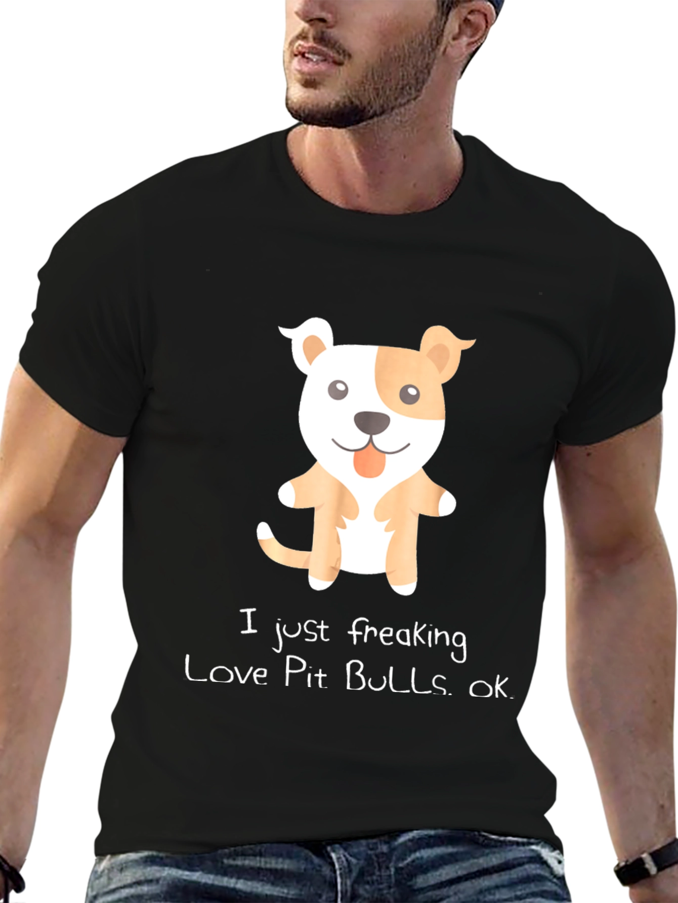I Love Pit Bulls Graphic Tee
