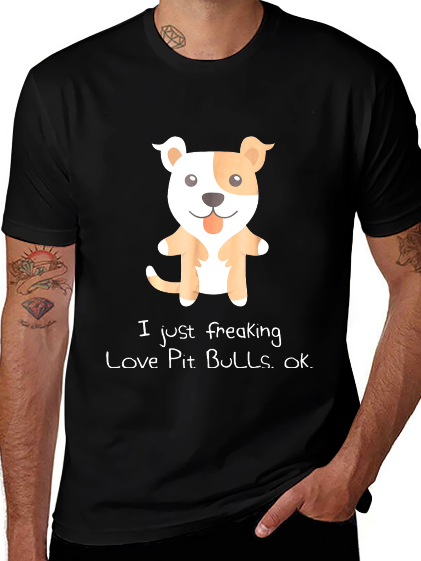 I Love Pit Bulls Graphic Tee