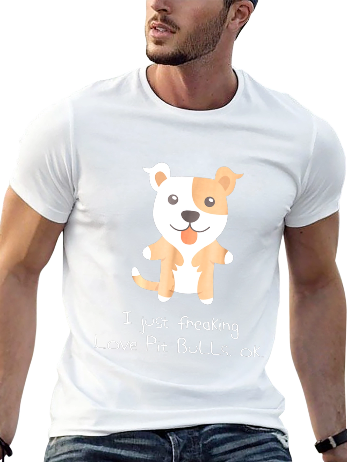 I Love Pit Bulls Graphic Tee
