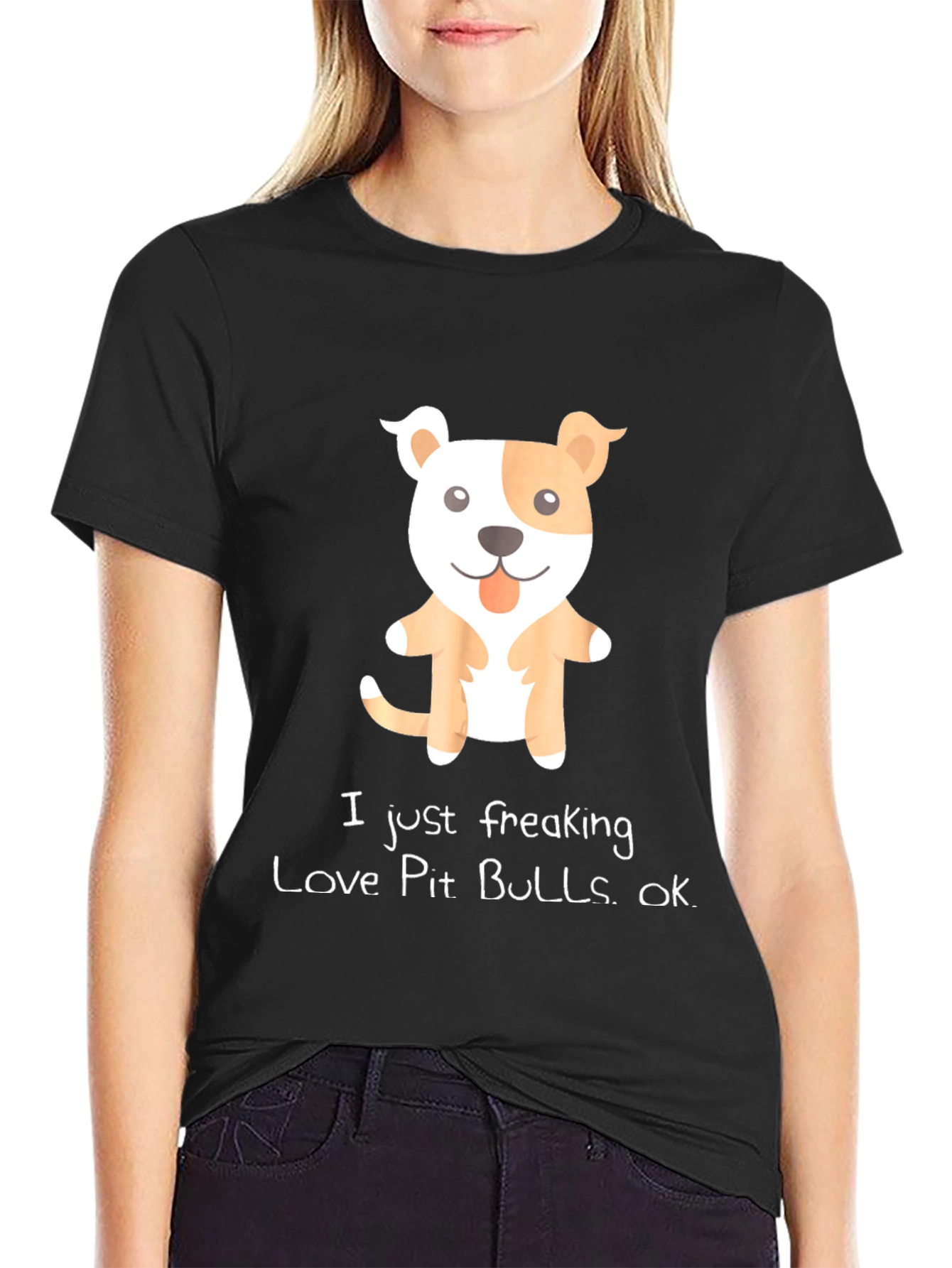 I Love Pit Bulls Graphic Tee