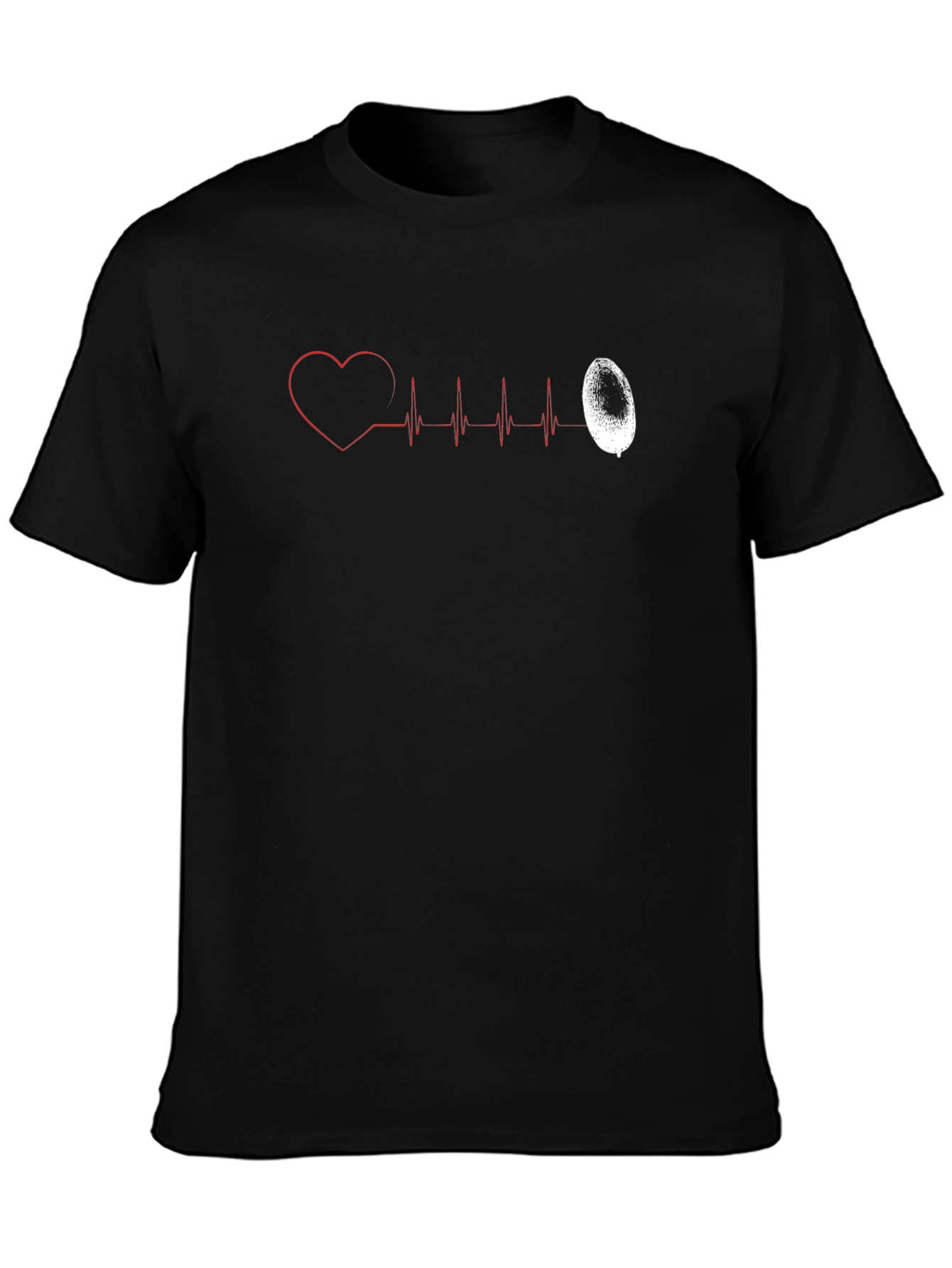 Heartbeat Balloon T-Shirt - Unique Graphic Tee