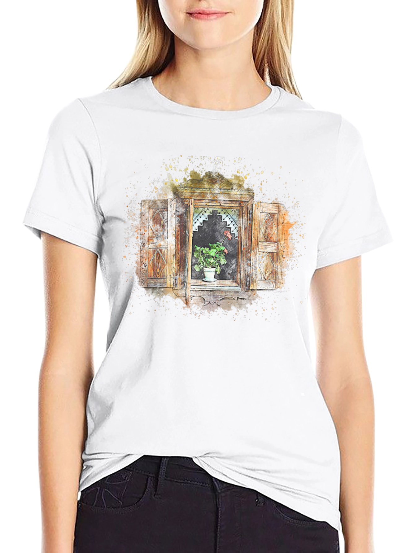 Watercolor Window T-Shirt