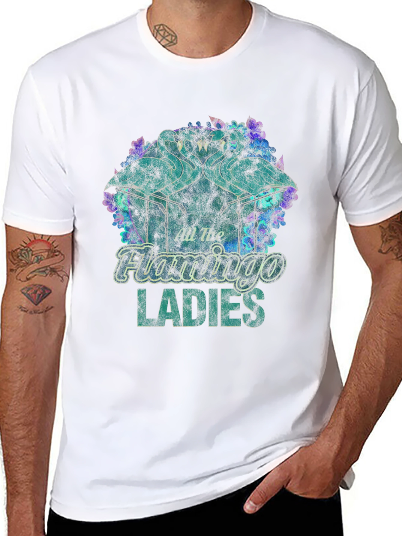 All Too Flamingo Ladies Graphic Tee