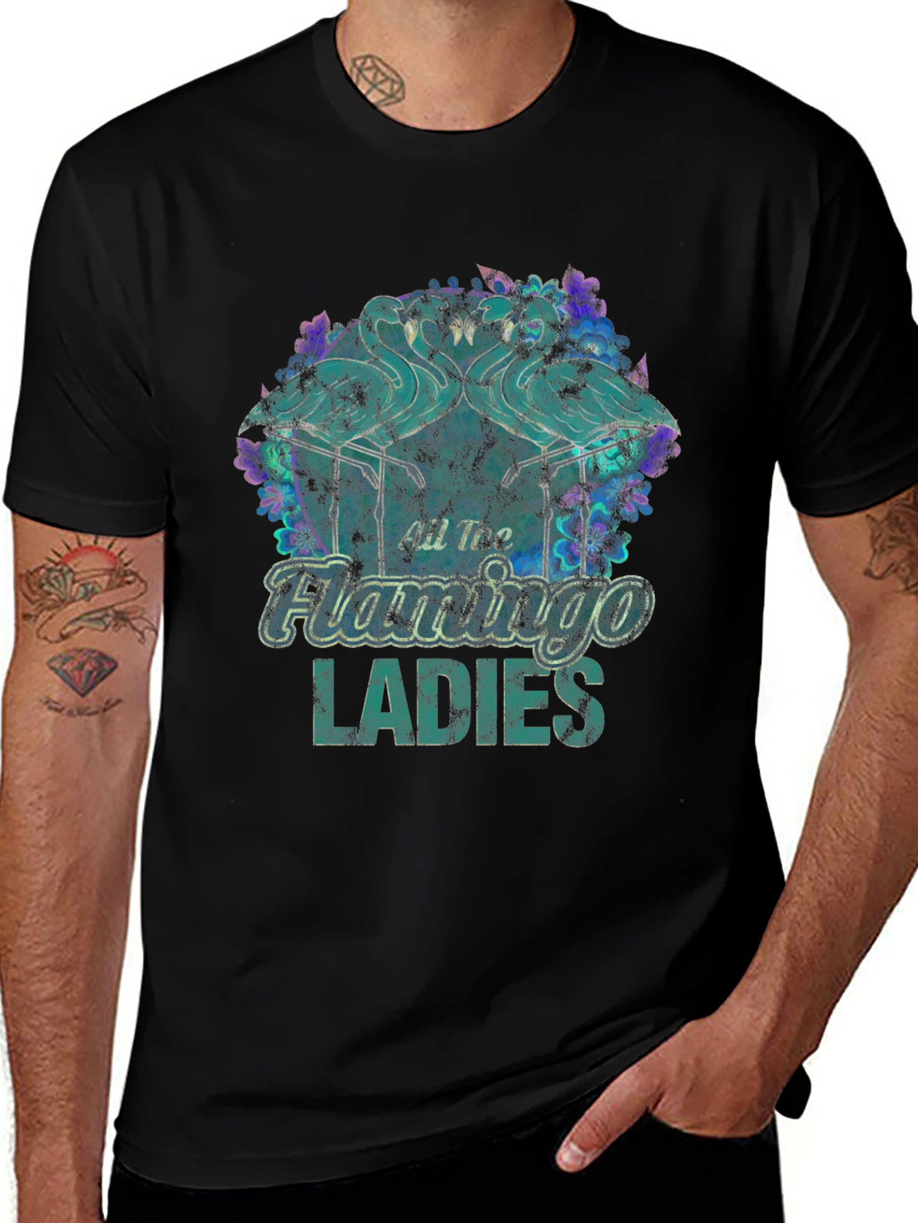 All Too Flamingo Ladies Graphic Tee