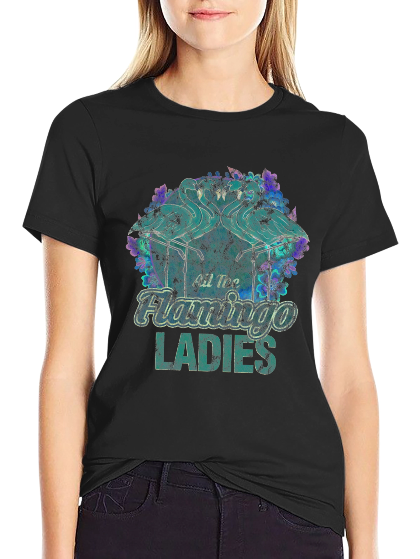 All Too Flamingo Ladies Graphic Tee