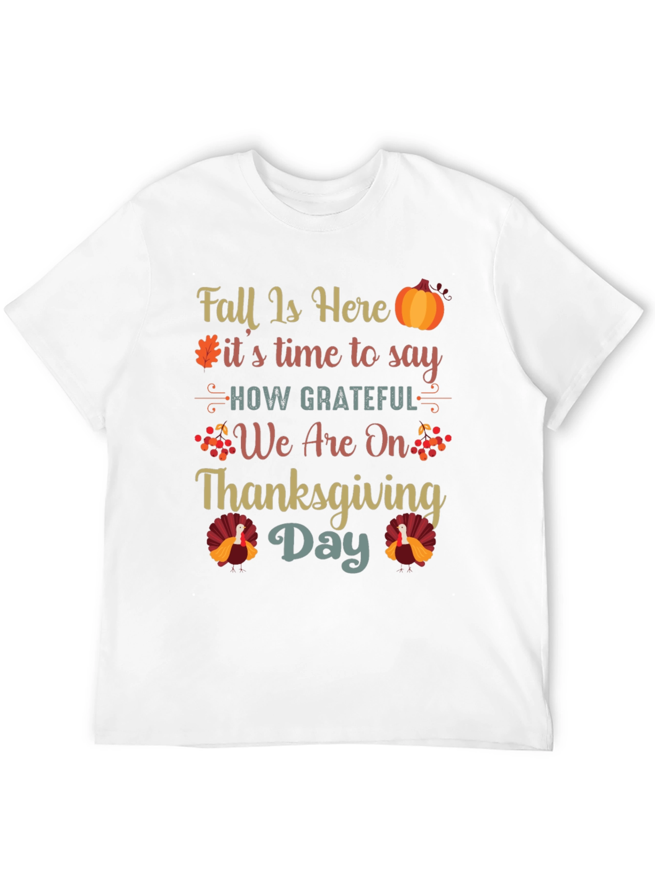 Thanksgiving Fall Grateful Graphic Tee