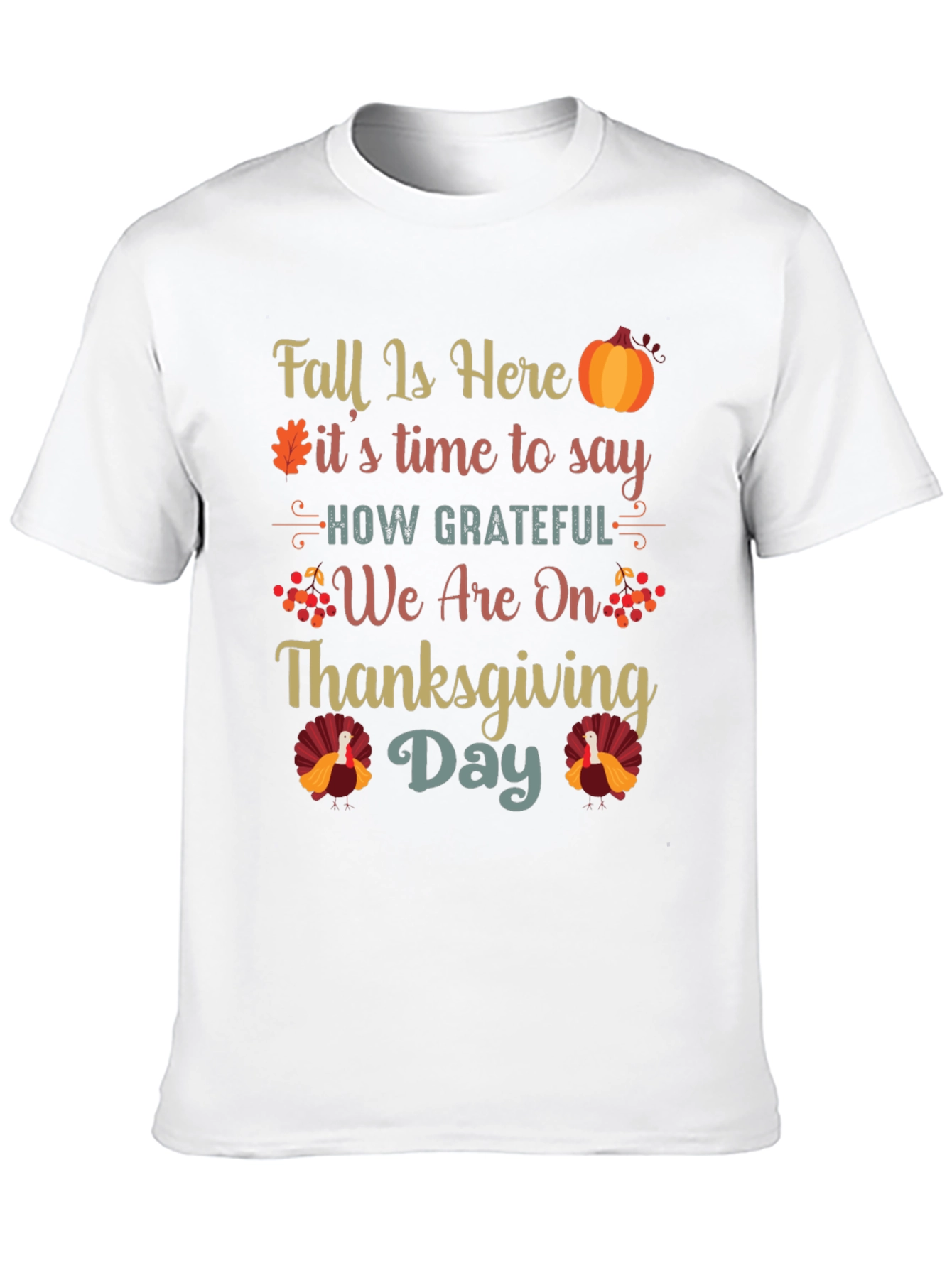 Thanksgiving Fall Grateful Graphic Tee