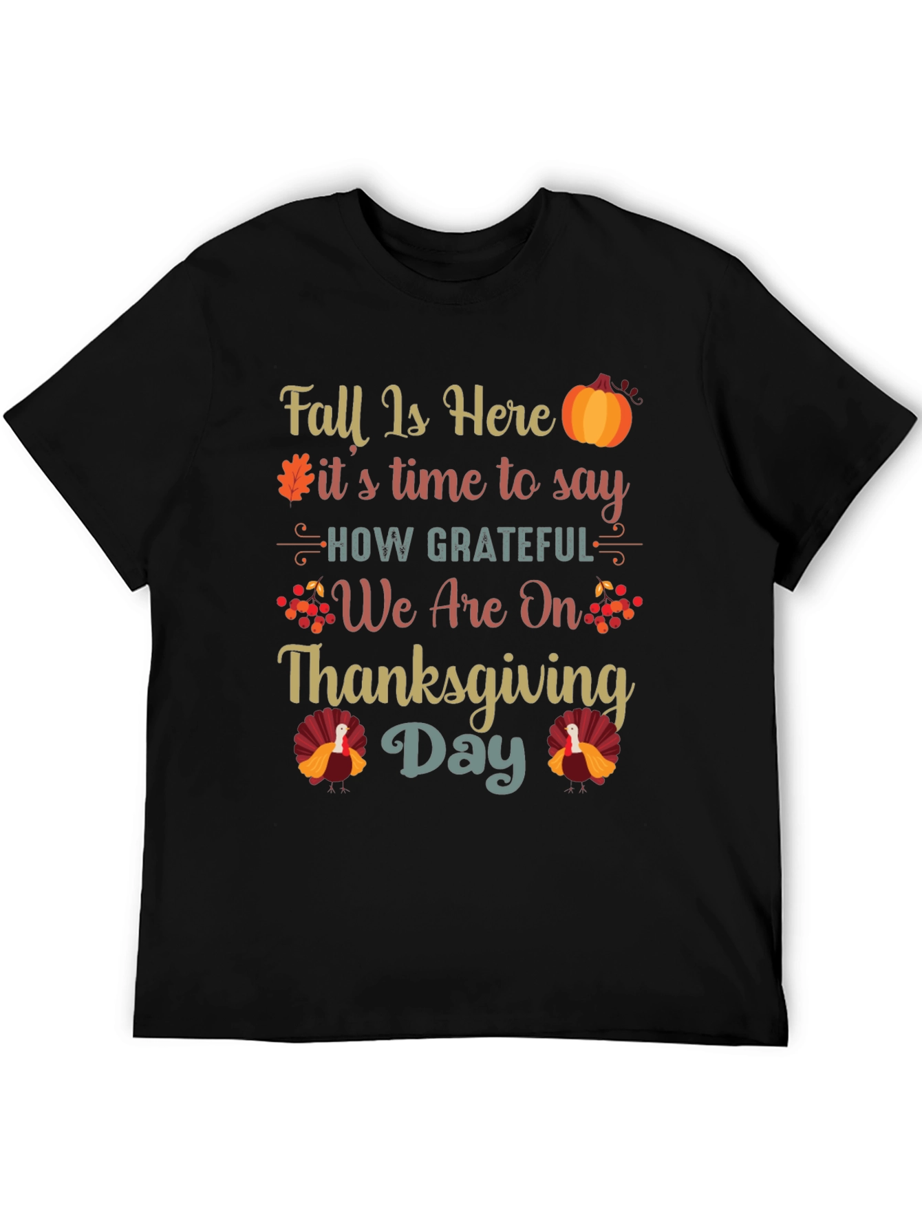 Thanksgiving Fall Grateful Graphic Tee