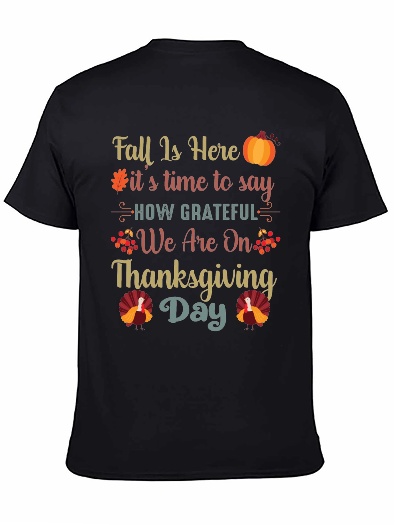 Thanksgiving Fall Grateful Graphic Tee