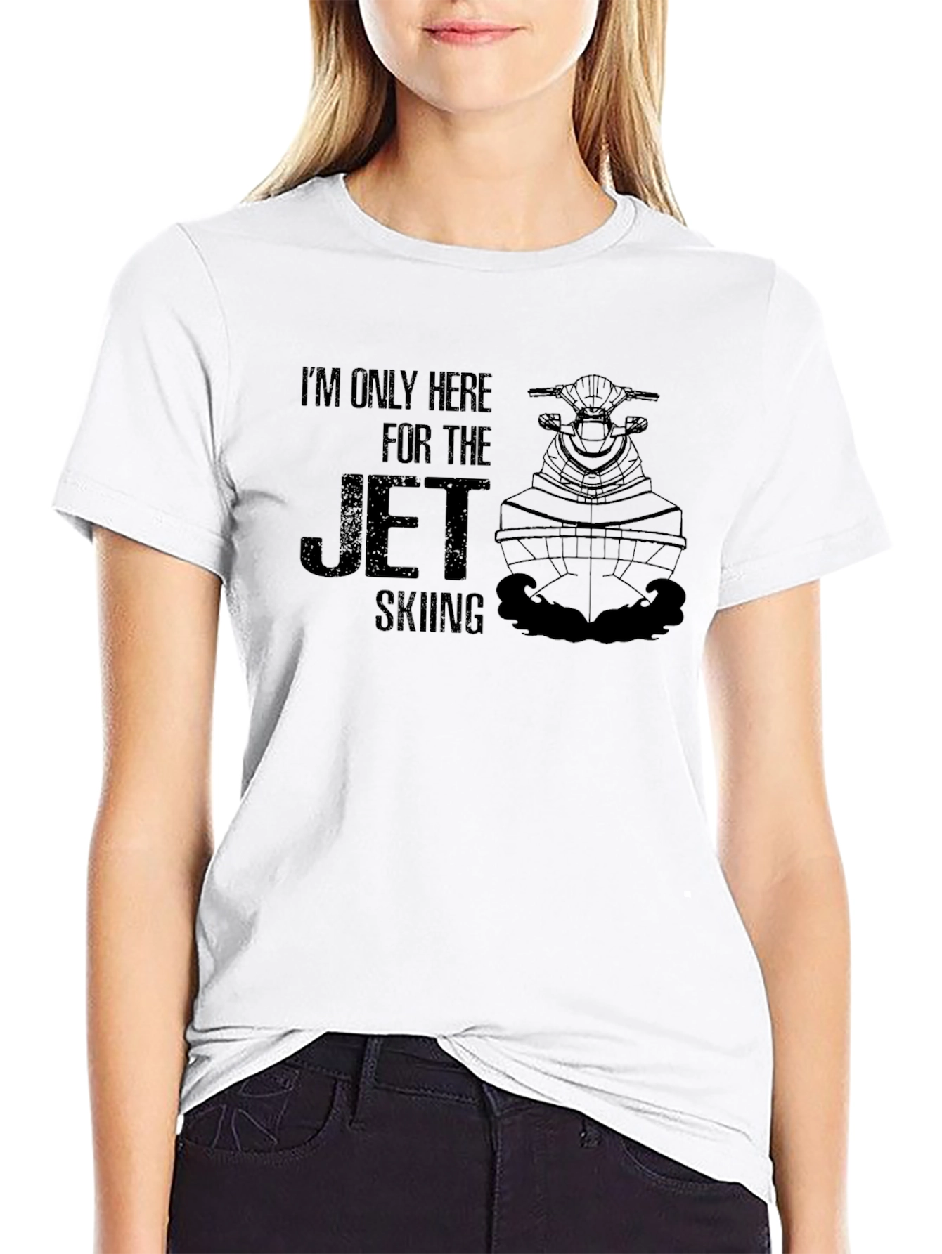 Jet Skiing T-Shirt - Black Graphic Tee