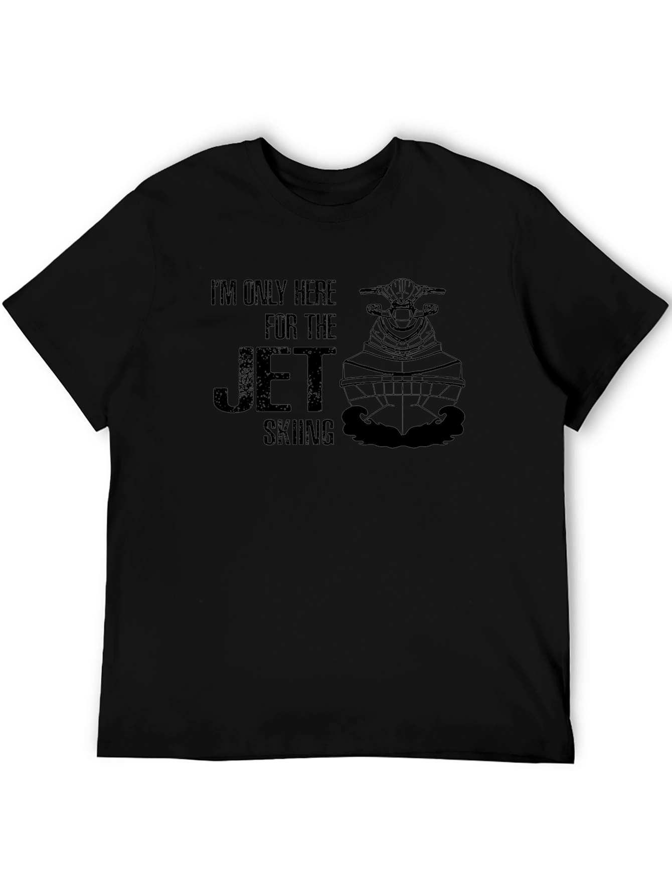 Jet Skiing T-Shirt - Black Graphic Tee