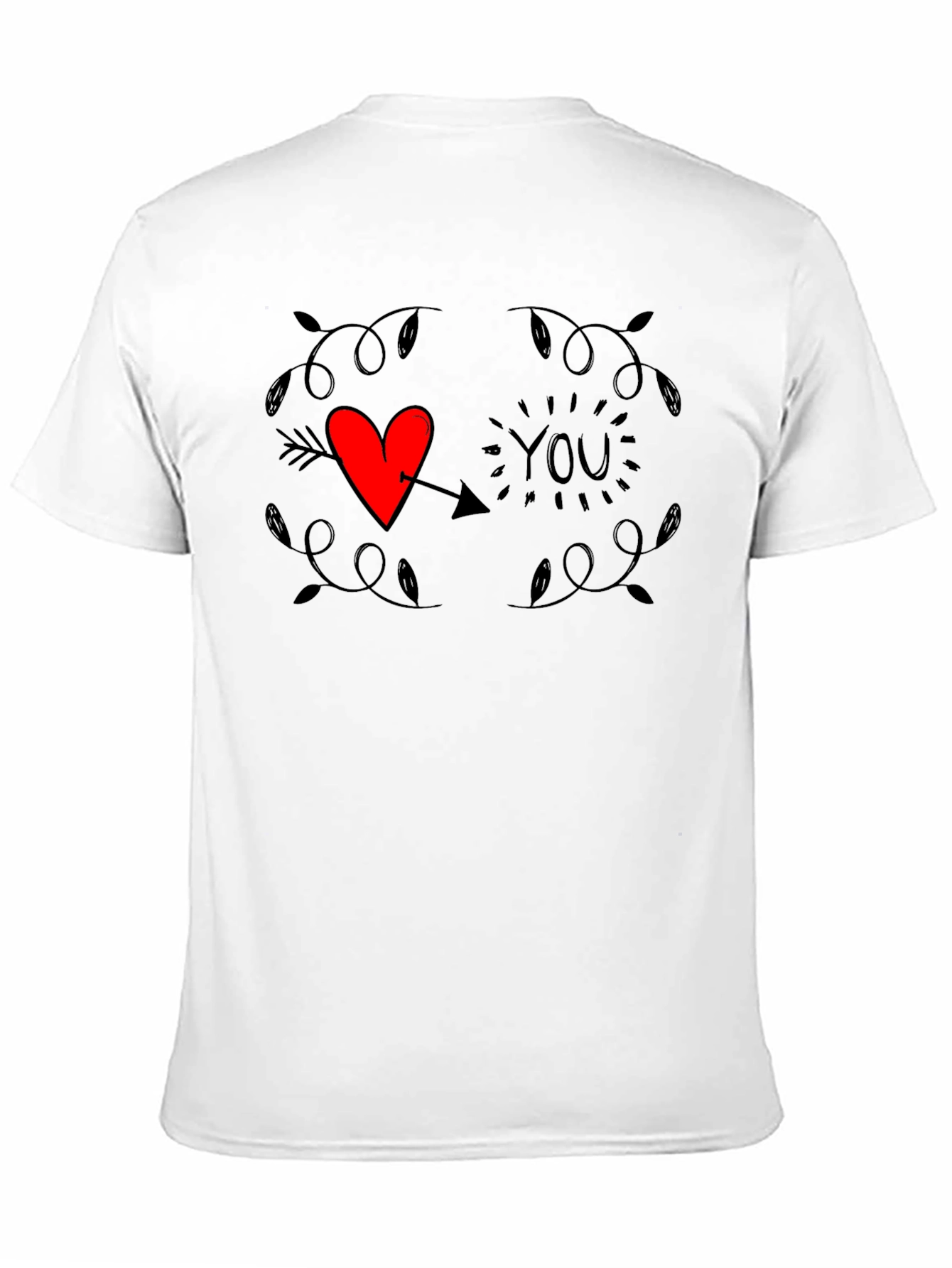 Heart You Graphic Tee - Trendy Black T-Shirt