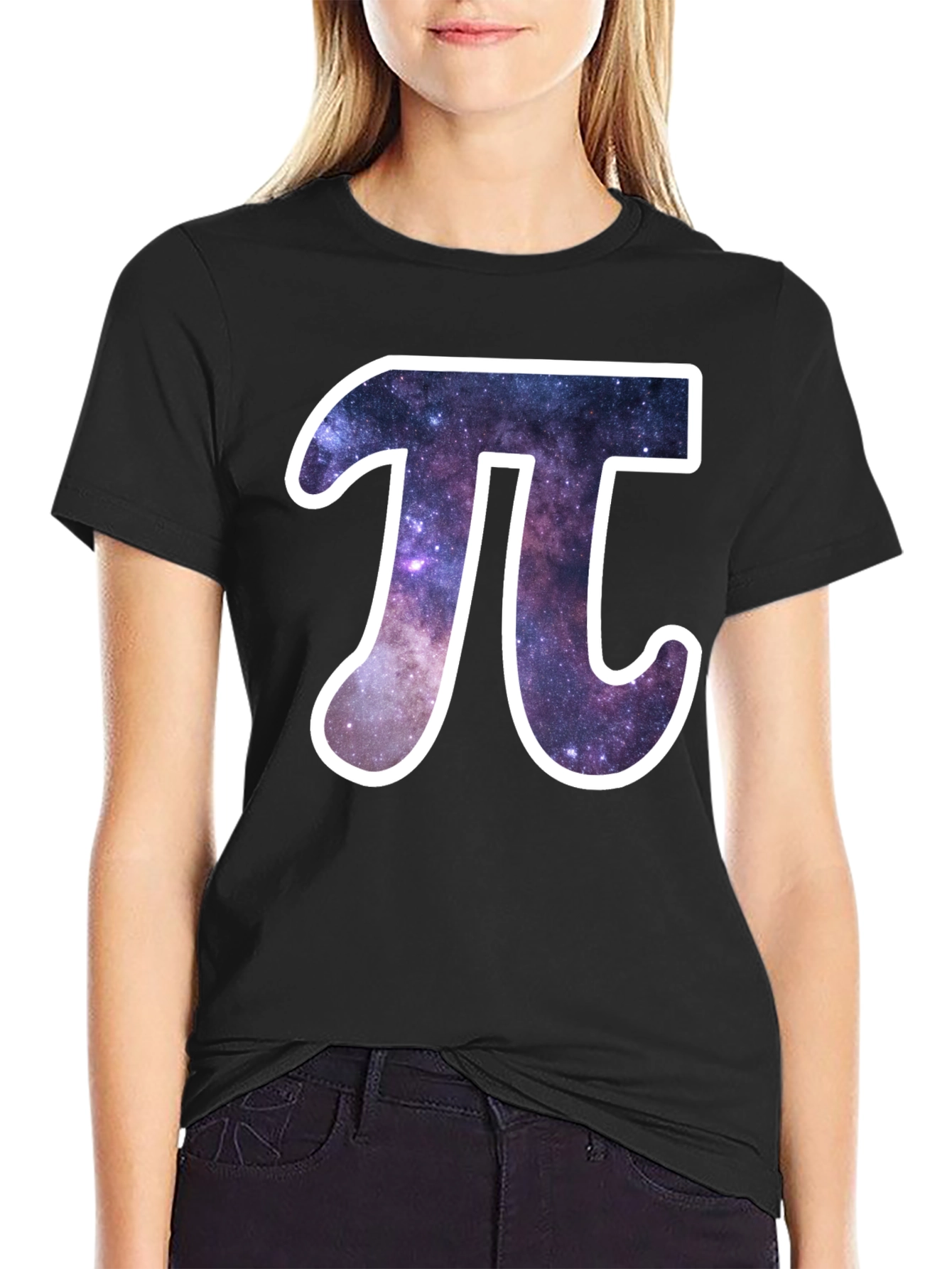 Galaxy Pi Symbol Graphic T-Shirt
