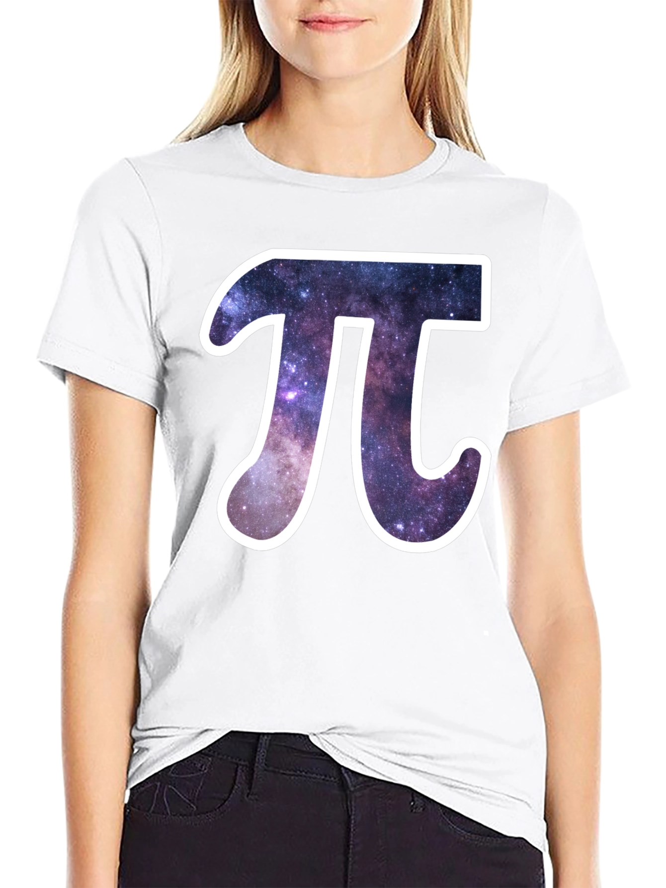 Galaxy Pi Symbol Graphic T-Shirt