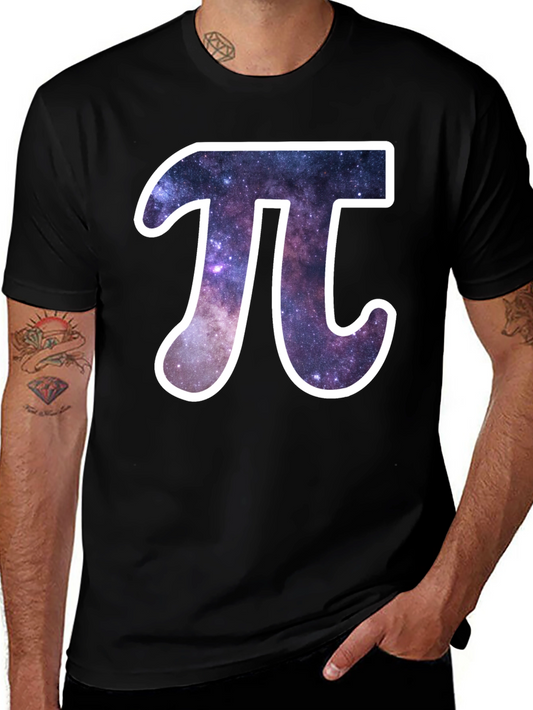 Galaxy Pi Symbol Graphic T-Shirt