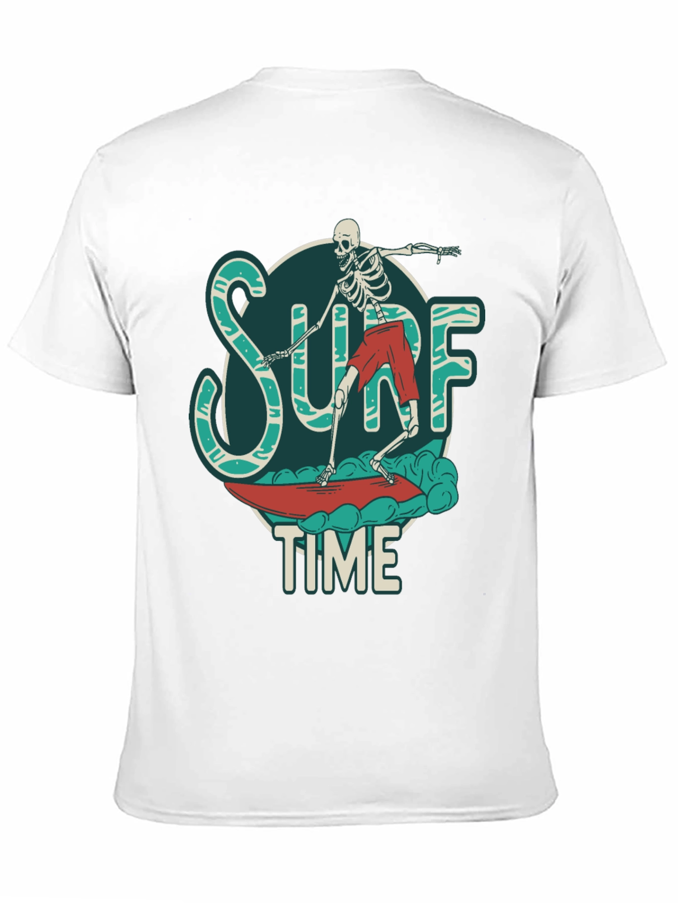 Surf Time Skeleton Graphic Tee